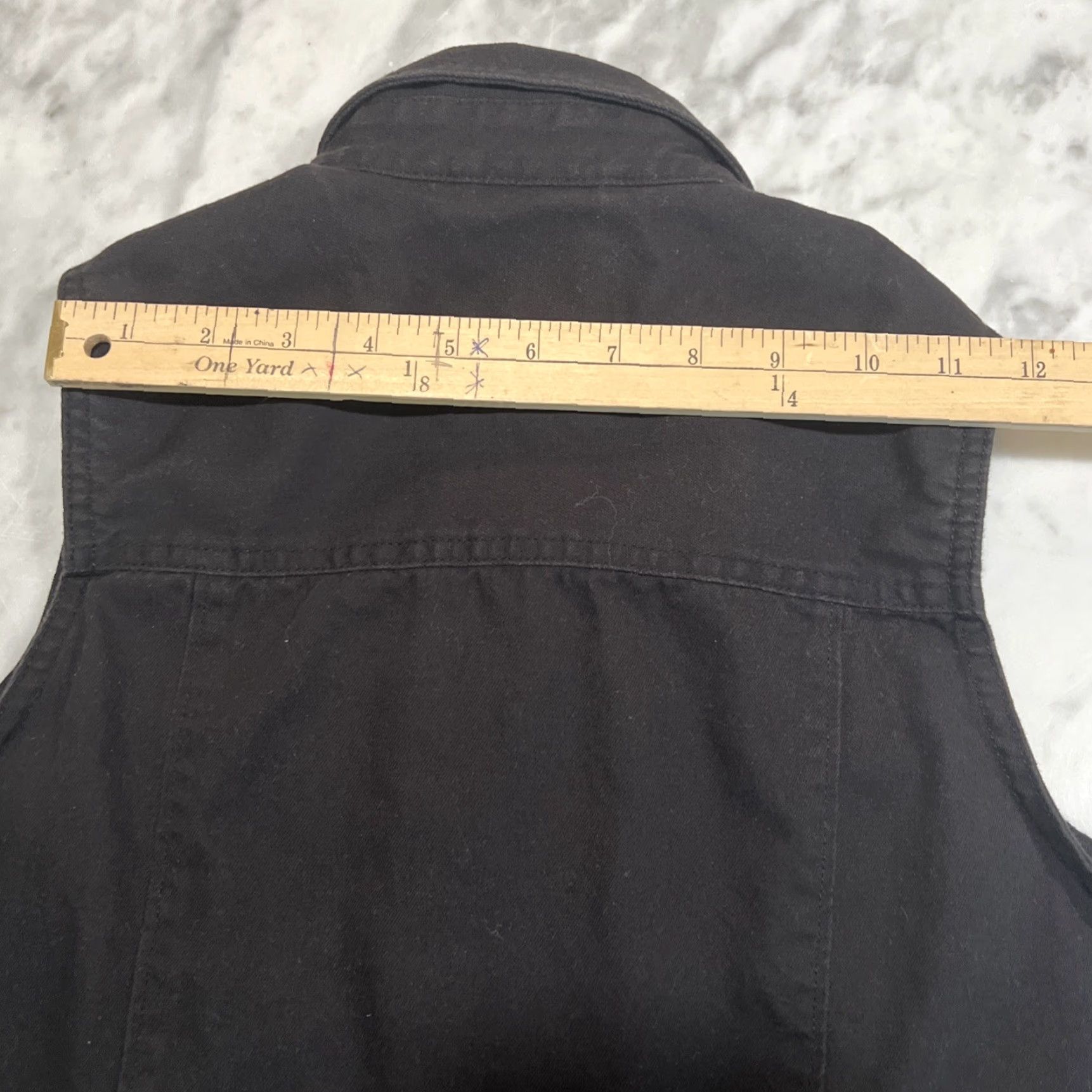 Harley Davidson VINTAGE Harley-Davidson Shirt Womens Medium Sleeveless Black Snap Logo Patch Vest Biker USA Pockets Size M / US 6-8 / IT 42-44 - 6 Thumbnail
