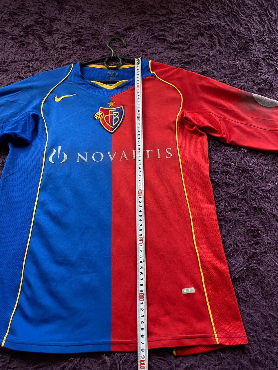 Nike FC BASEL SOCCER JERSEY SWITZERLAND Size US S / EU 44-46 / 1 - 14 Thumbnail