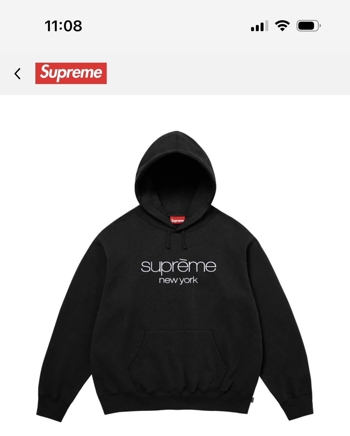 Supreme Supreme Classic Logo Hooded Sweatshirt Size US XL / EU 56 / 4 - 1 Thumbnail