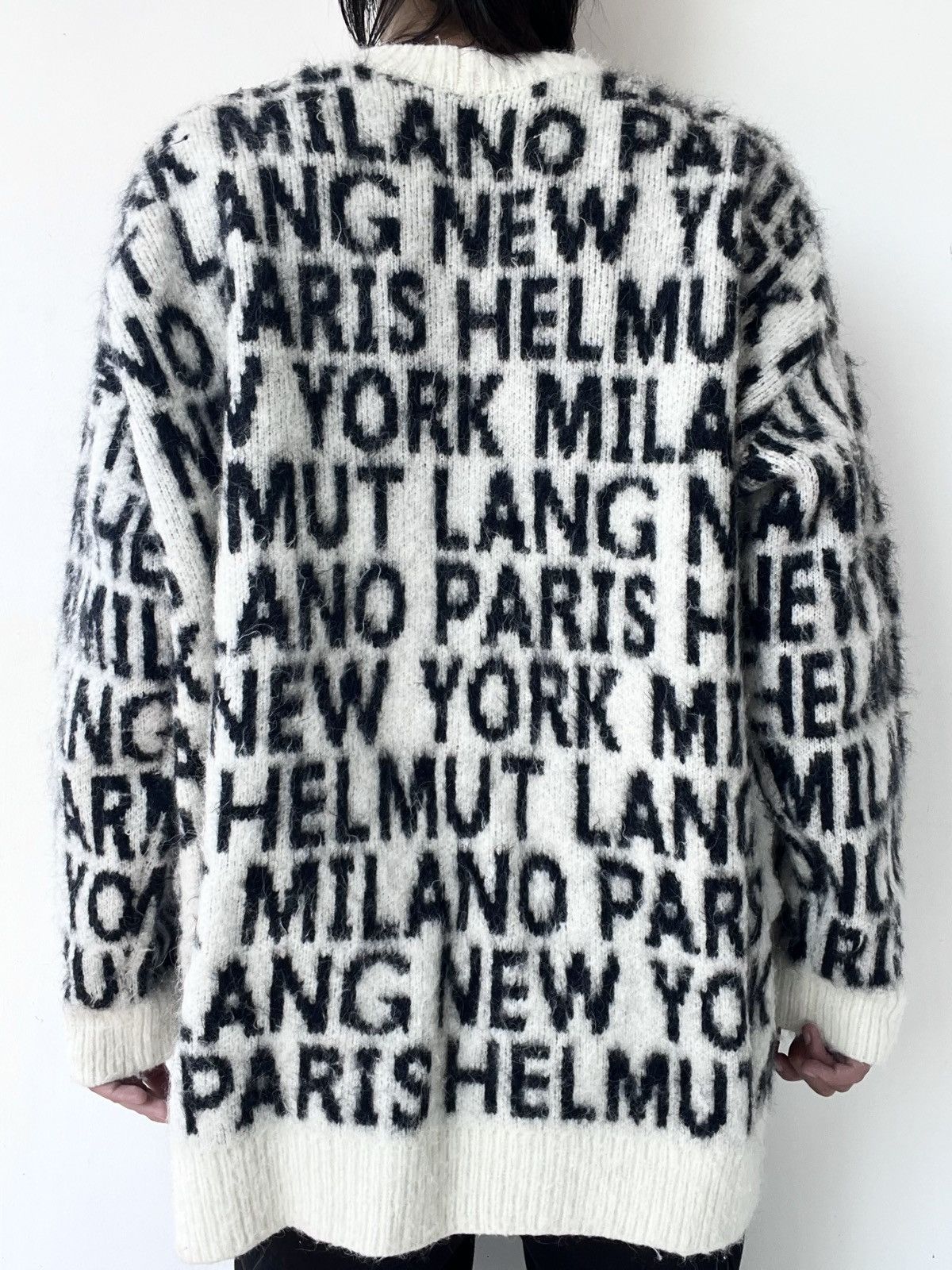 Helmut Lang Helmut Lang Logo Printed Knitwear Size US L / EU 52-54 / 3 - 3 Thumbnail