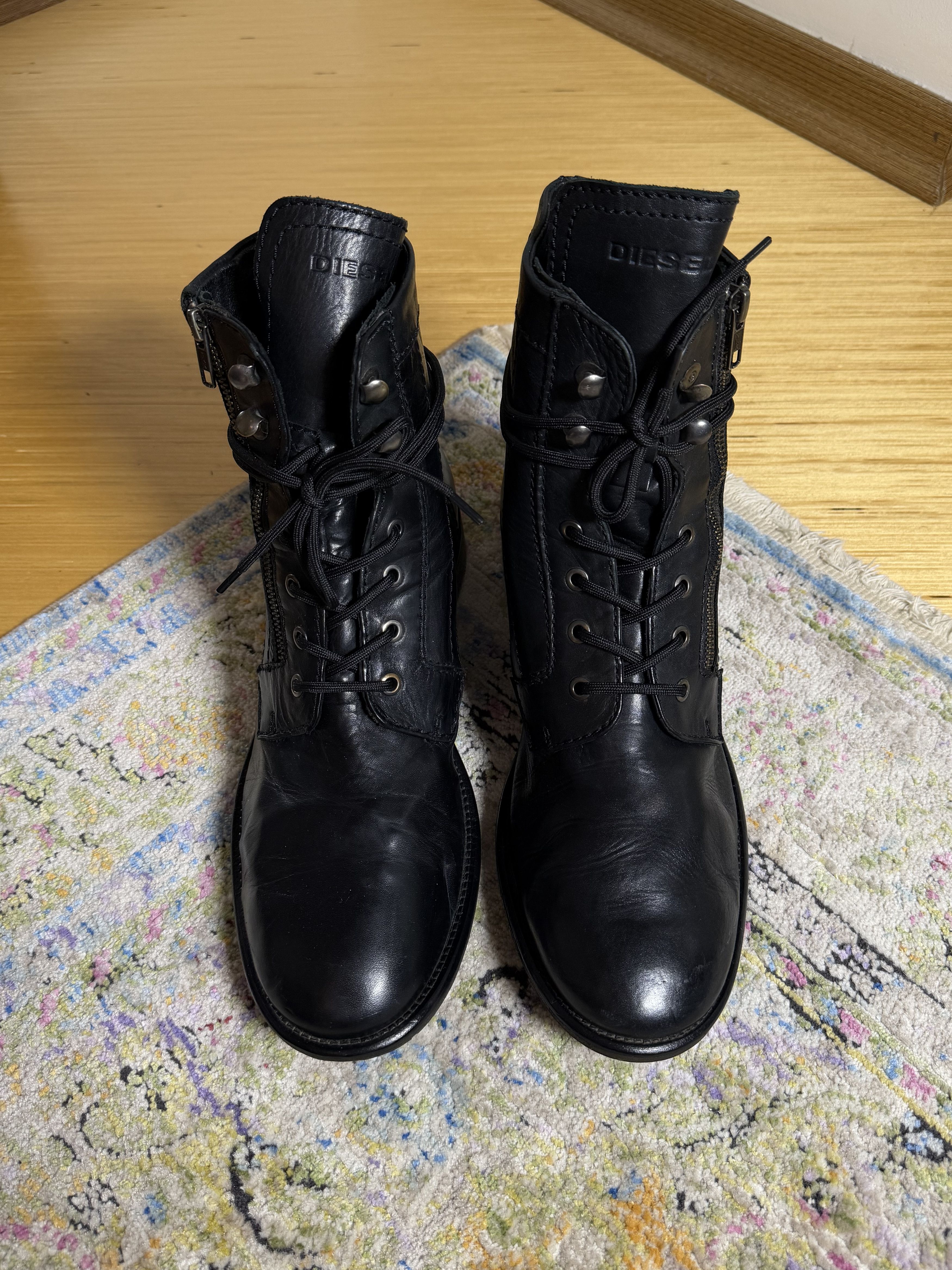 Diesel Diesel The Pit Black Boots Size US 12 / EU 45 - 8 Thumbnail