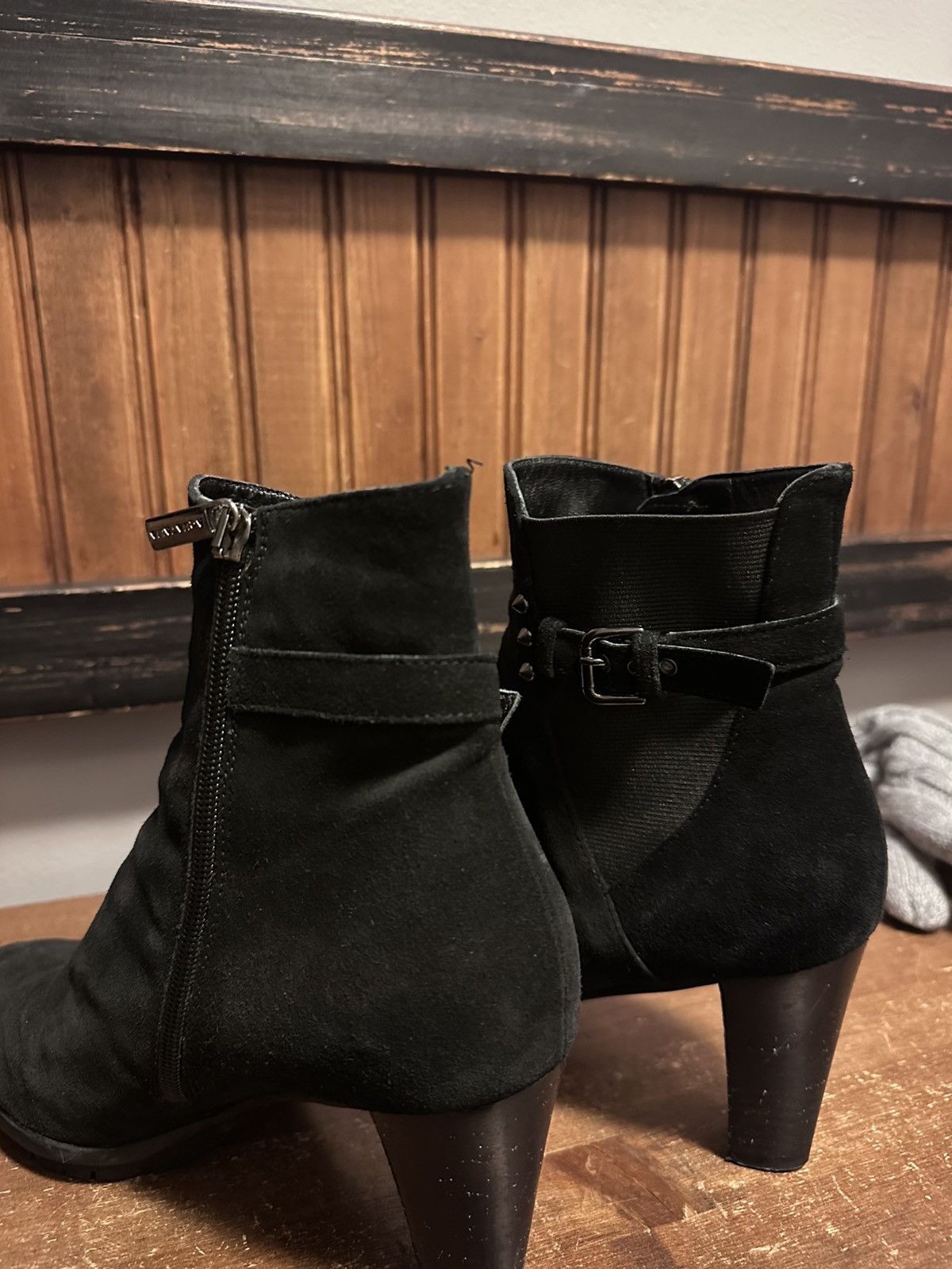 Aquatalia Black suede studded Aquatalia boots Size US 8.5 / IT 38.5 - 3 Thumbnail