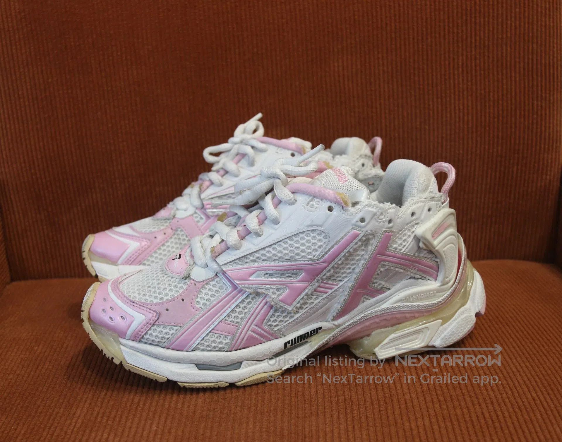 Balenciaga Balenciaga Runner Pink White Dad Shoes. Size US 7 / IT 37 - 1 Thumbnail