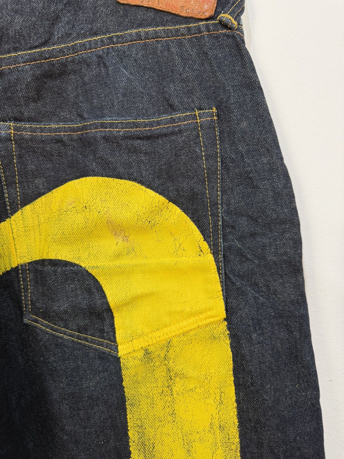Evisu Evisu 2001 Lot Big Yellow Seagull Jeans 36/35 Vintage Y2K Size US 36 / EU 52 - 10 Thumbnail