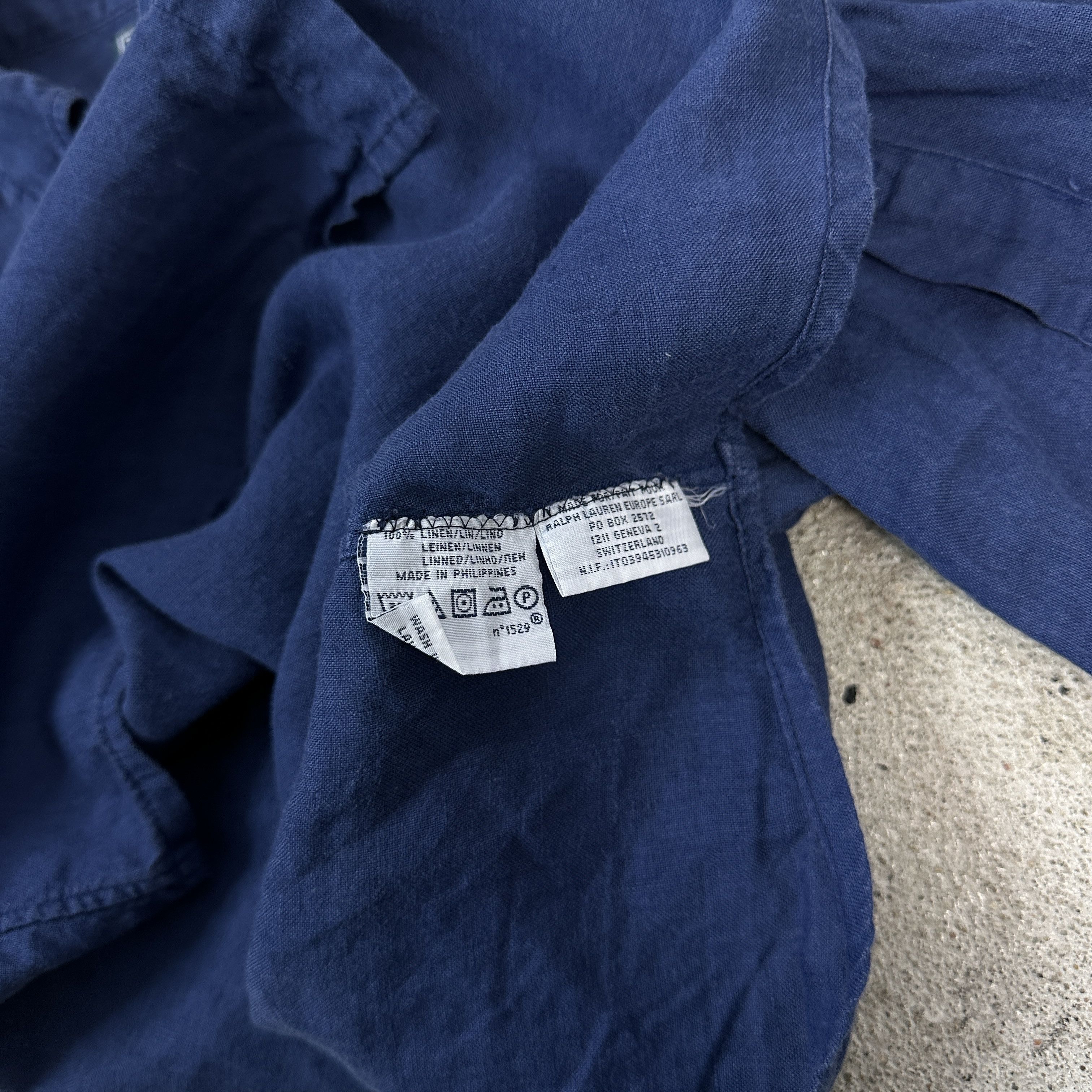 Polo Ralph Lauren × Vintage Linen Shirt Polo Ralph Lauren Size US S / EU 44-46 / 1 - 5 Thumbnail