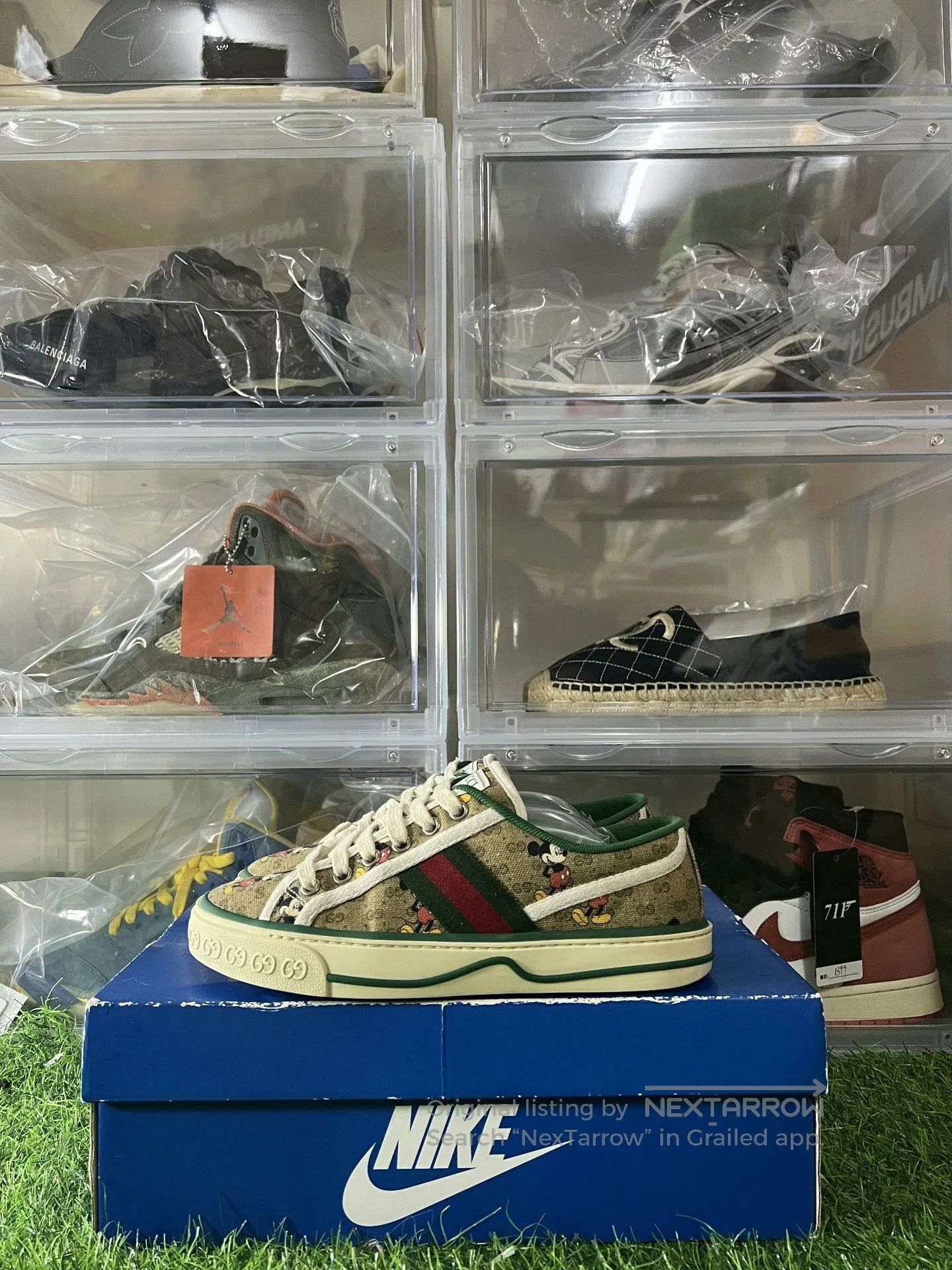 Gucci disney x gucci tennis 1977 canvas shoes. Size US 6.5 / EU 39-40 - 1 Thumbnail