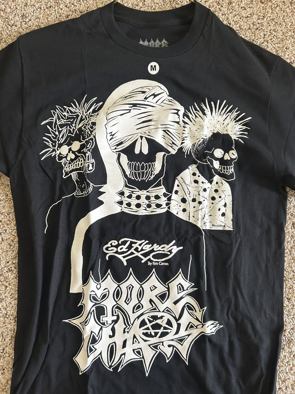 Ed Hardy Ken Carson More Chaos Friend Tee Shirt Size US M / EU 48-50 / 2 - 1 Thumbnail