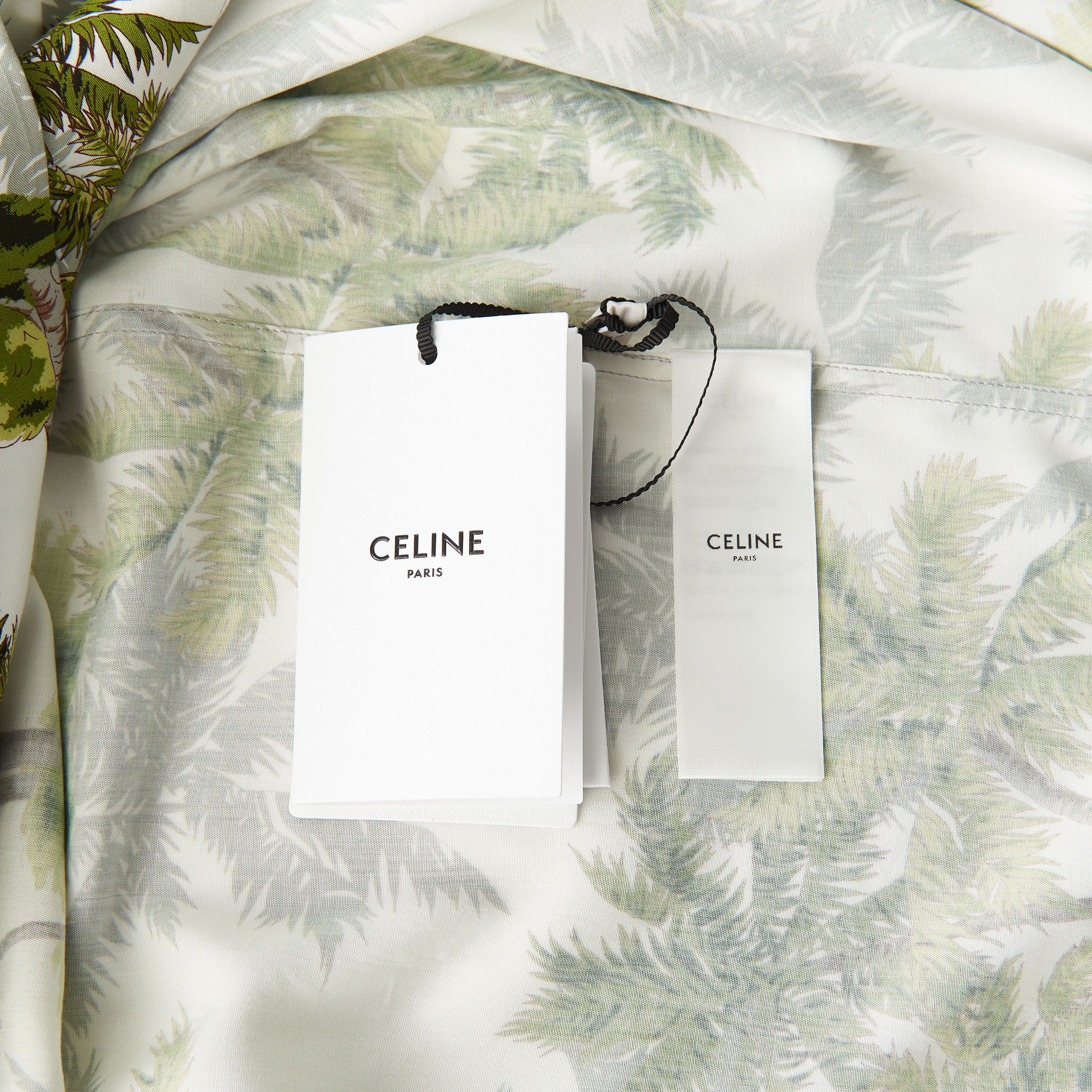 Celine Loose Hawaiian Shirt - Ombre Palm Tree Print Viscose Size US M / EU 48-50 / 2 - 9 Thumbnail