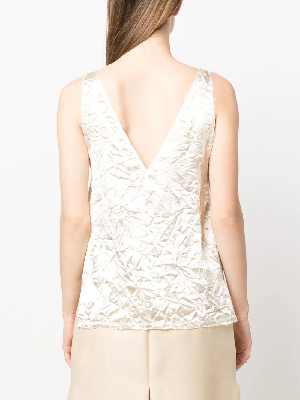 Lanvin o1y0326 Blouse in Cream Size S / US 4 / IT 40 - 4 Thumbnail