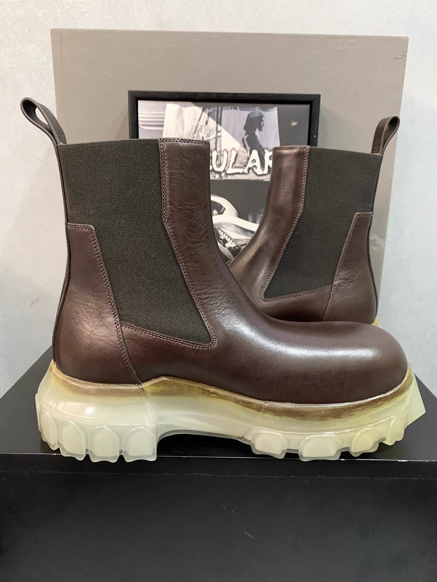 Rick Owens Rick Owens Tractor Octopus Sole Chelsea Boots K34 Size US 5 / IT 35 - 5 Thumbnail