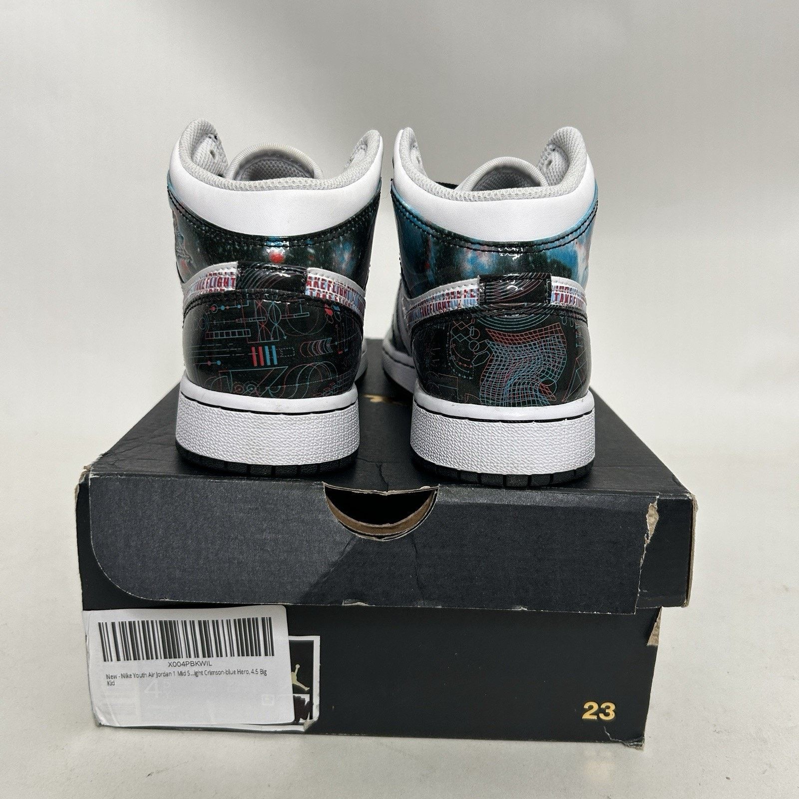 Jordan Brand Nike Air Jordan 1 Mid Retro SE GS “Take Flight” BQ6931-114 Size US 6 / IT 36 - 5 Thumbnail
