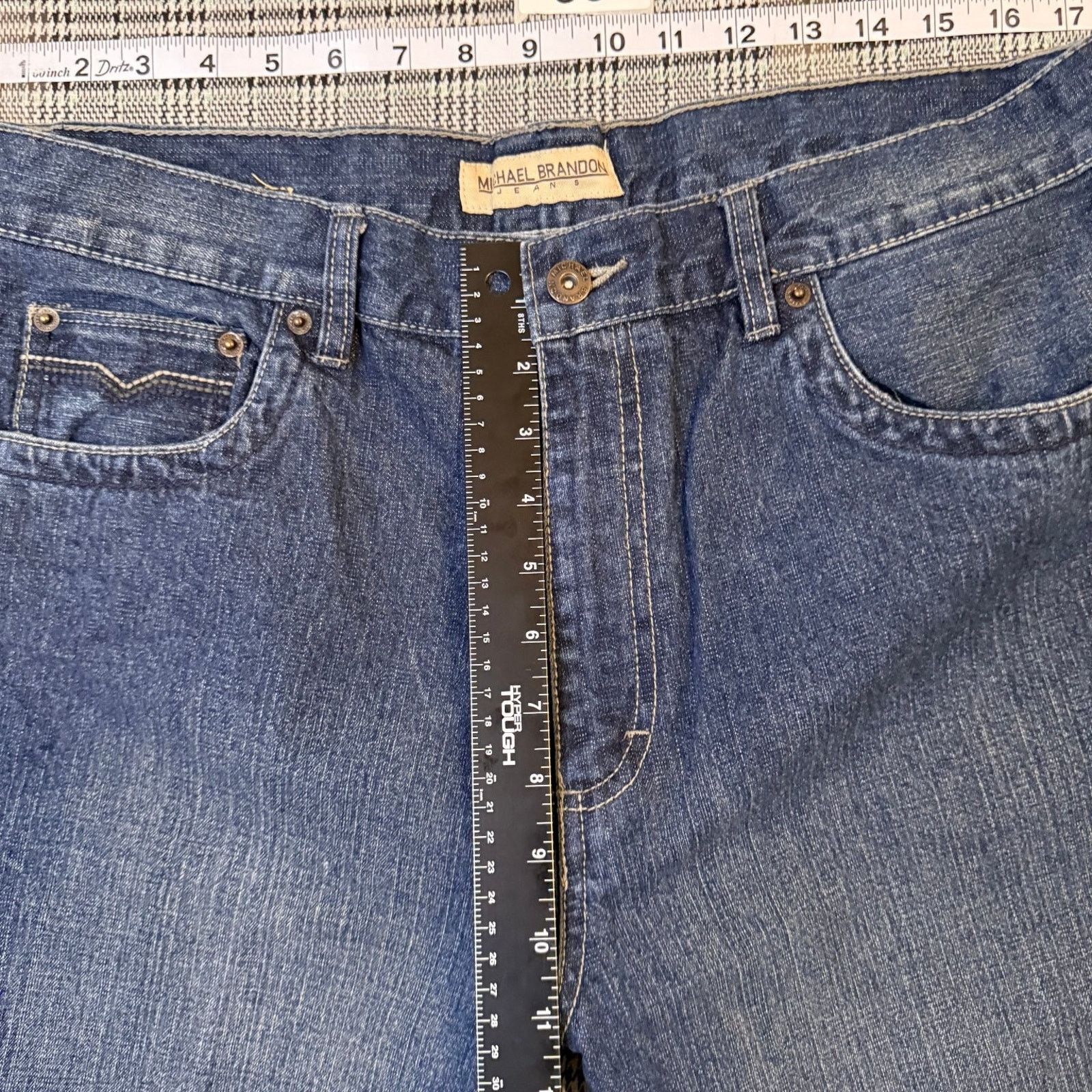 The Unbranded Brand Michael Brandon Men's Jeans Blue Denim Straight Leg 36x30 Size US 36 / EU 52 - 4 Thumbnail