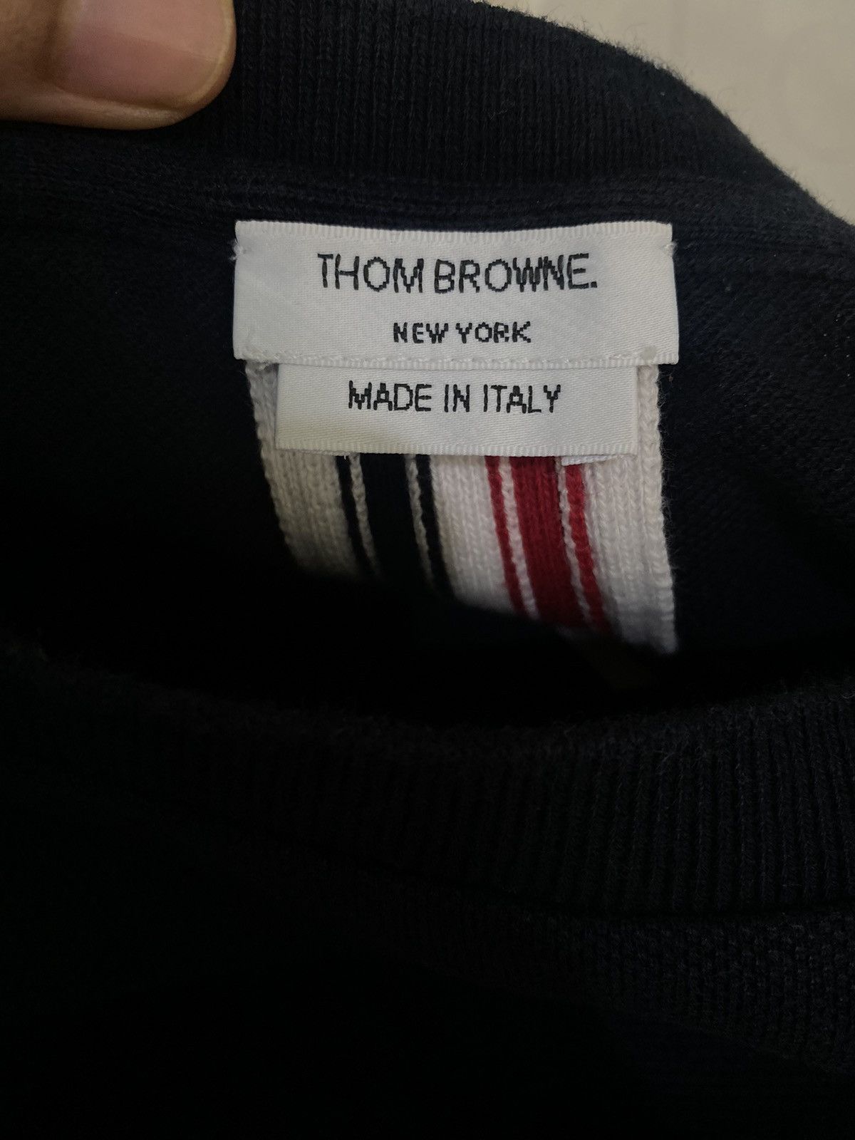 Thom Browne Thom browne grosgrain loopback crew sweat Size US L / EU 52-54 / 3 - 2 Thumbnail