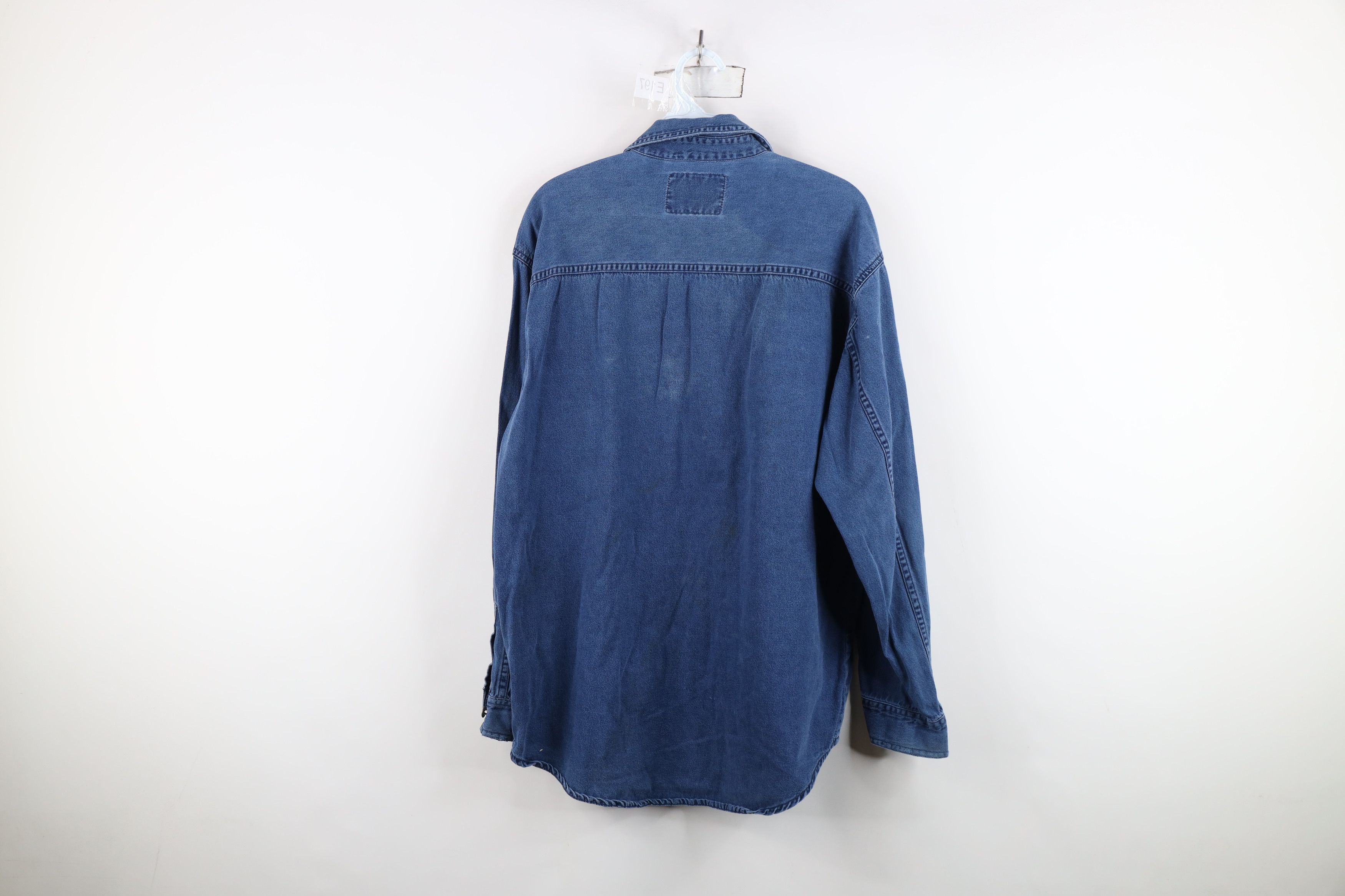 Levi's Vintage 90s Levis Denim Jean Collared Button Shirt Blue Size US M / EU 48-50 / 2 - 15 Thumbnail