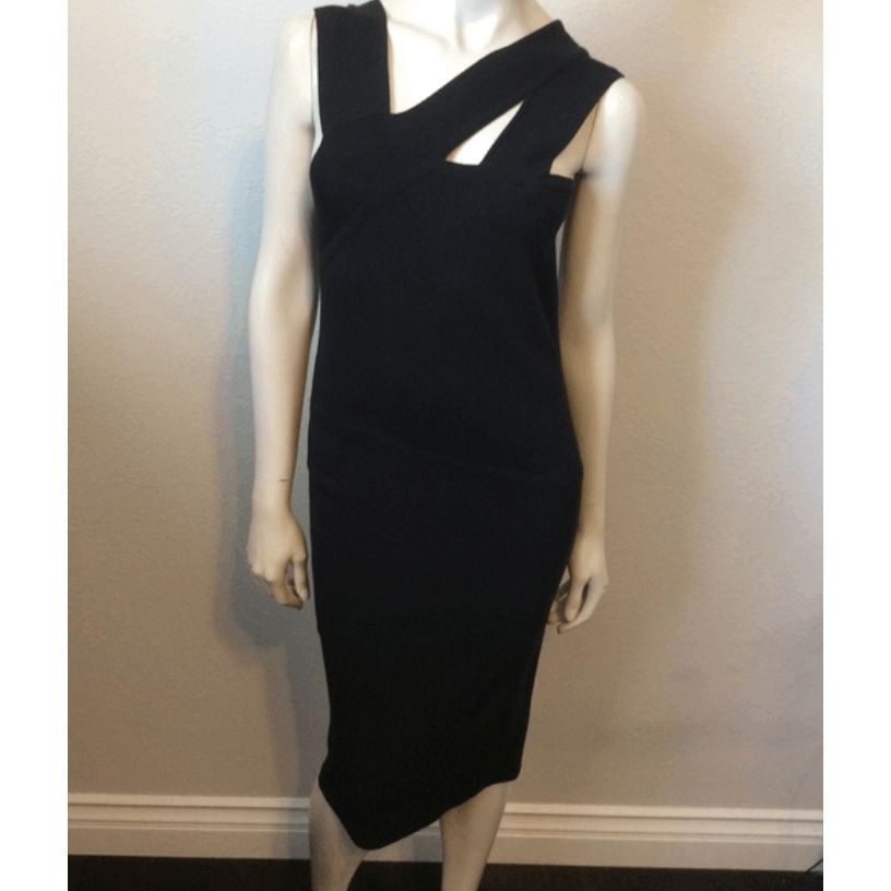 Narciso Rodriguez Narcisco Rodriguez Black Knit Bodycon Dress, Size Small* MSR Size S / US 4 / IT 40 - 1 Thumbnail