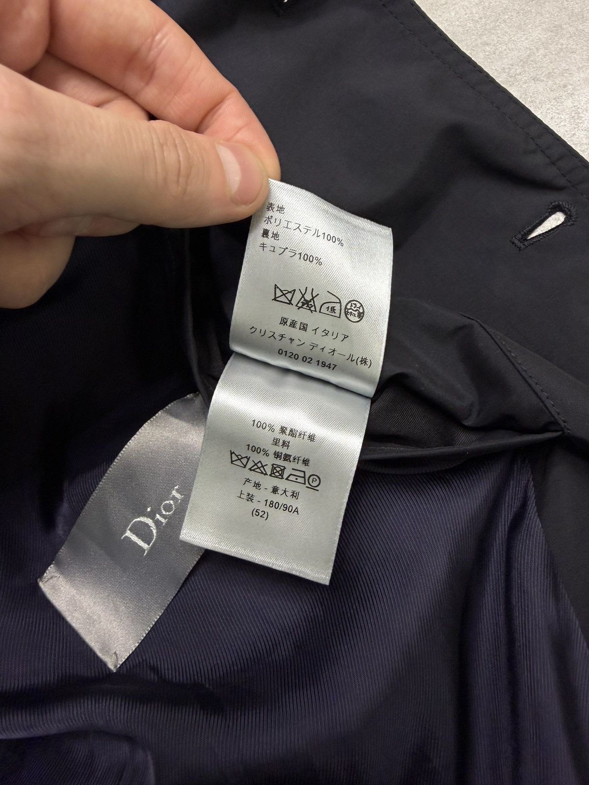 Dior Authentic Dior Men’s Navy Bomber Jacket Size 52 Button Front Size US L / EU 52-54 / 3 - 10 Thumbnail