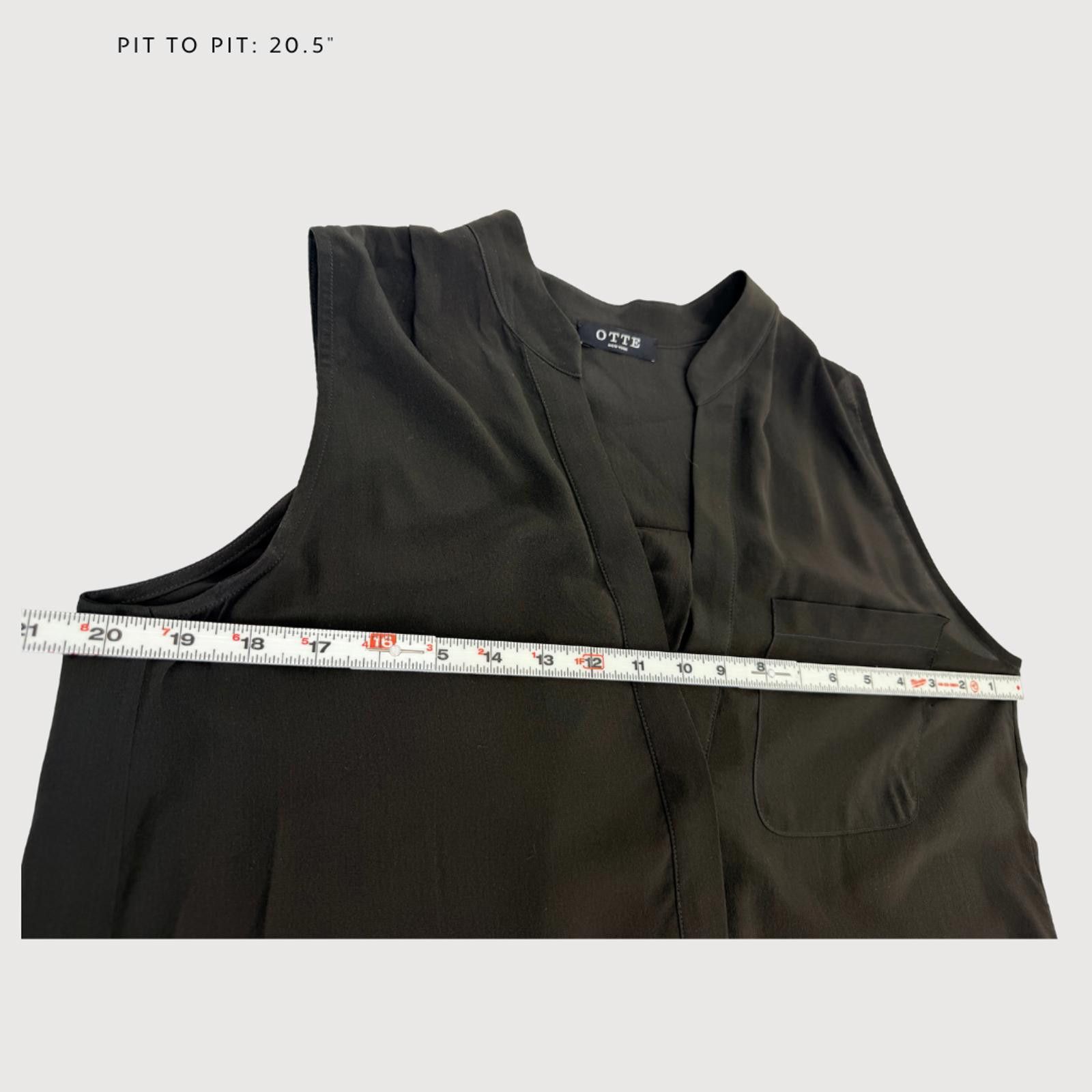 Other Otte NY Ellen Silk Sleeveless Shirt Dress Black S Size S / US 4 / IT 40 - 7 Thumbnail