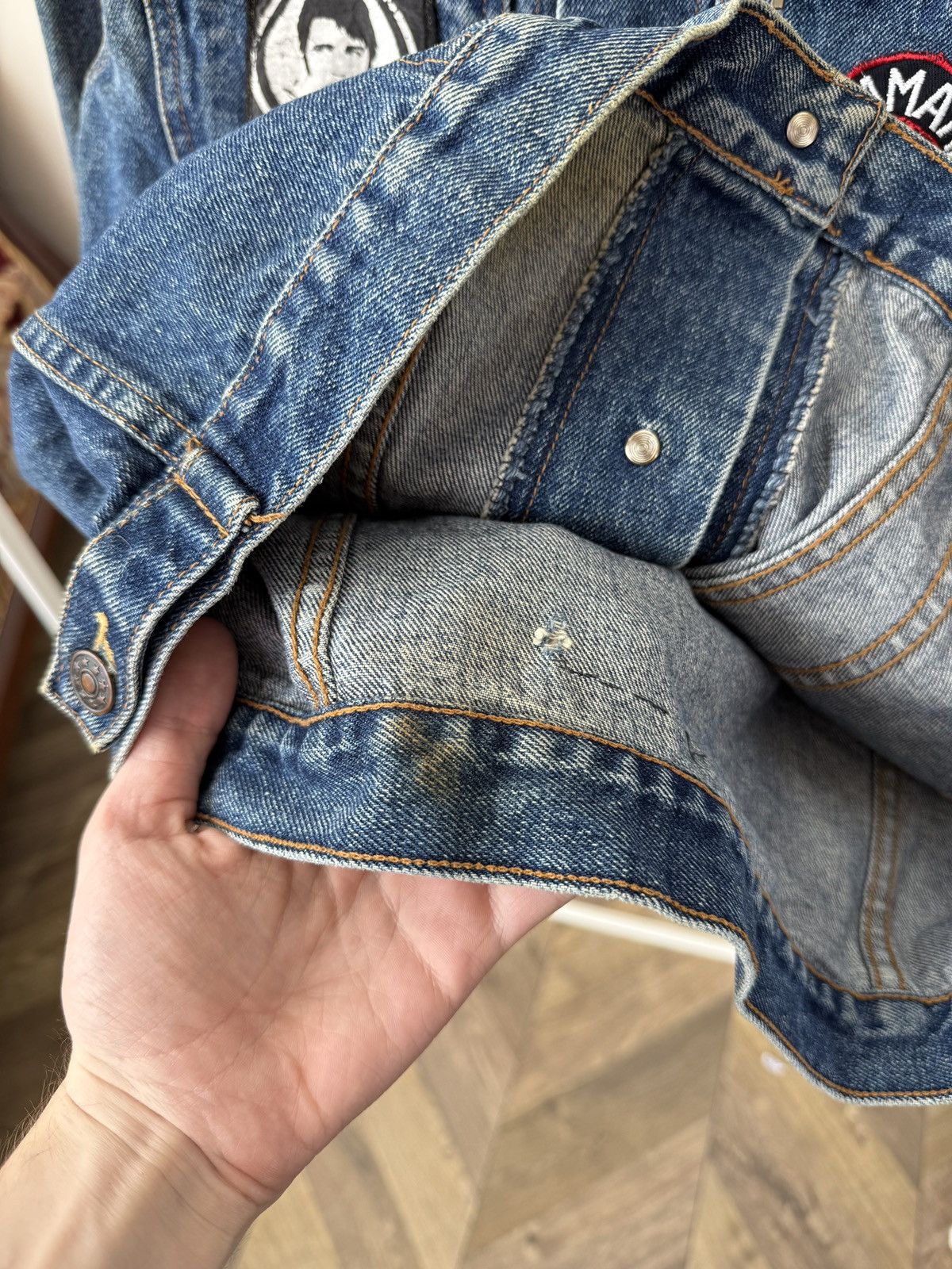 Audi Vintage Audi Denim Jacket Custom Patchwork Yamaha Elvis Size US M / EU 48-50 / 2 - 24 Thumbnail