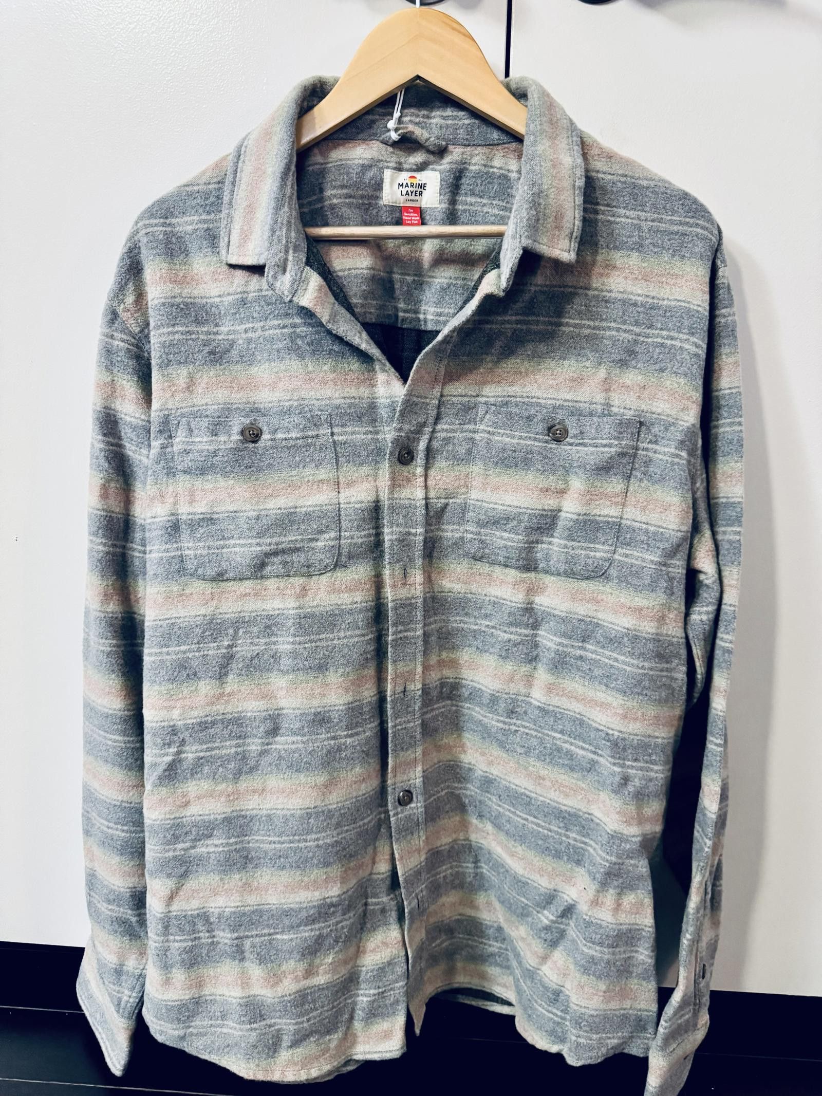 Marine Layer Marine Layer Cotton Wool Blend Overshirt Size US XL / EU 56 / 4 - 2 Thumbnail