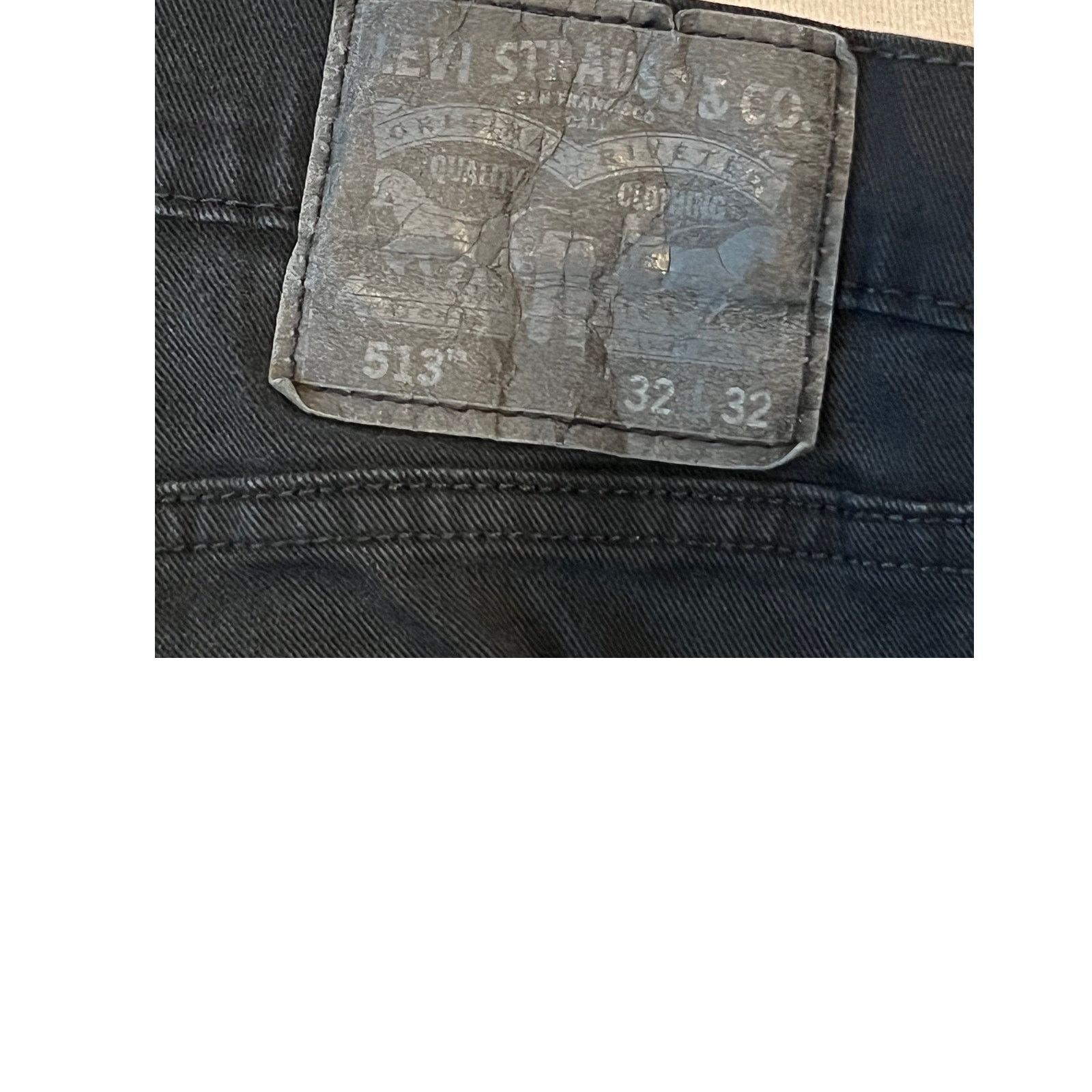 Levi's Levi's 513 Black Slim Fit Straight Leg Mens 32x32 Size US 32 / EU 48 - 3 Thumbnail