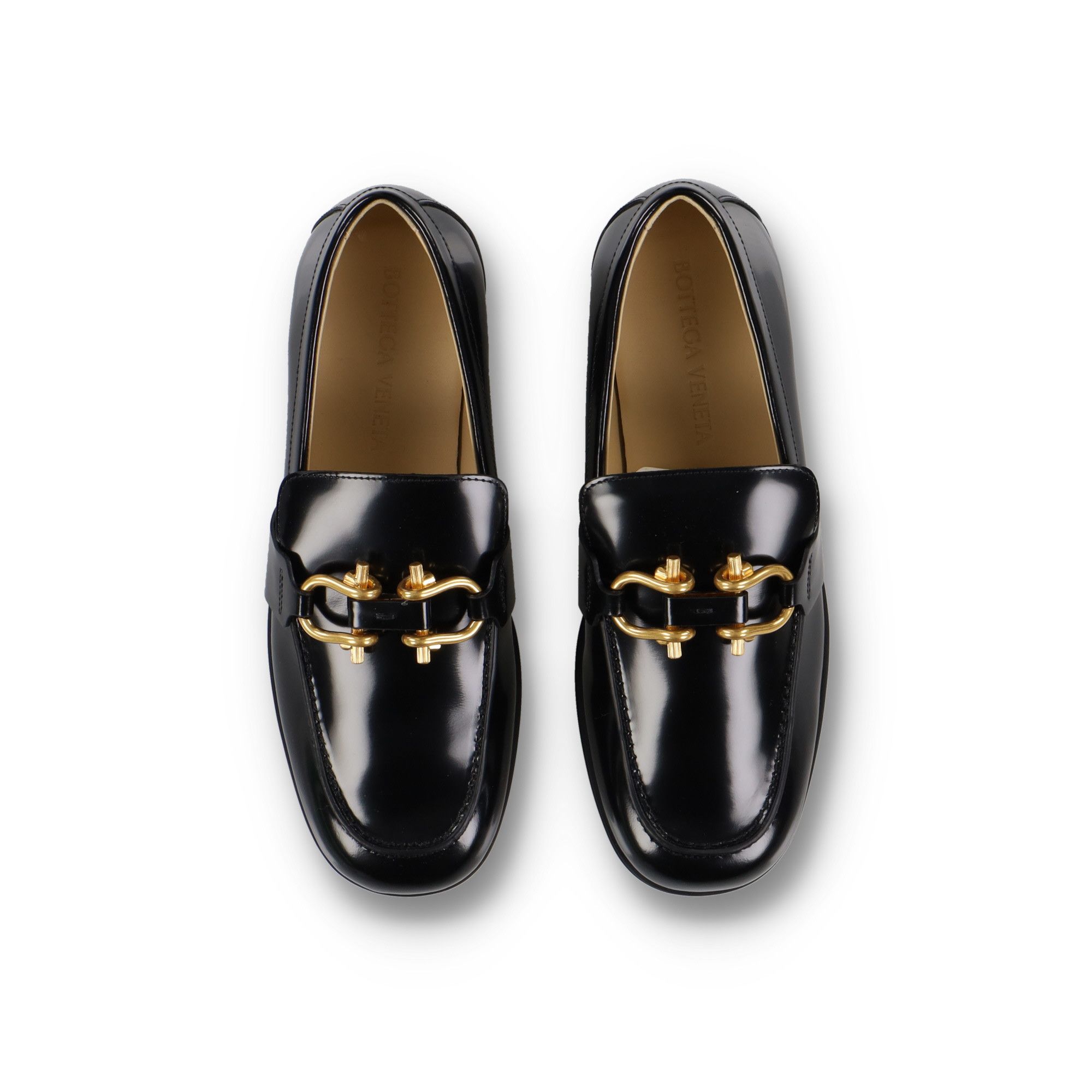 Black Monsieur Double Buckle Loafers