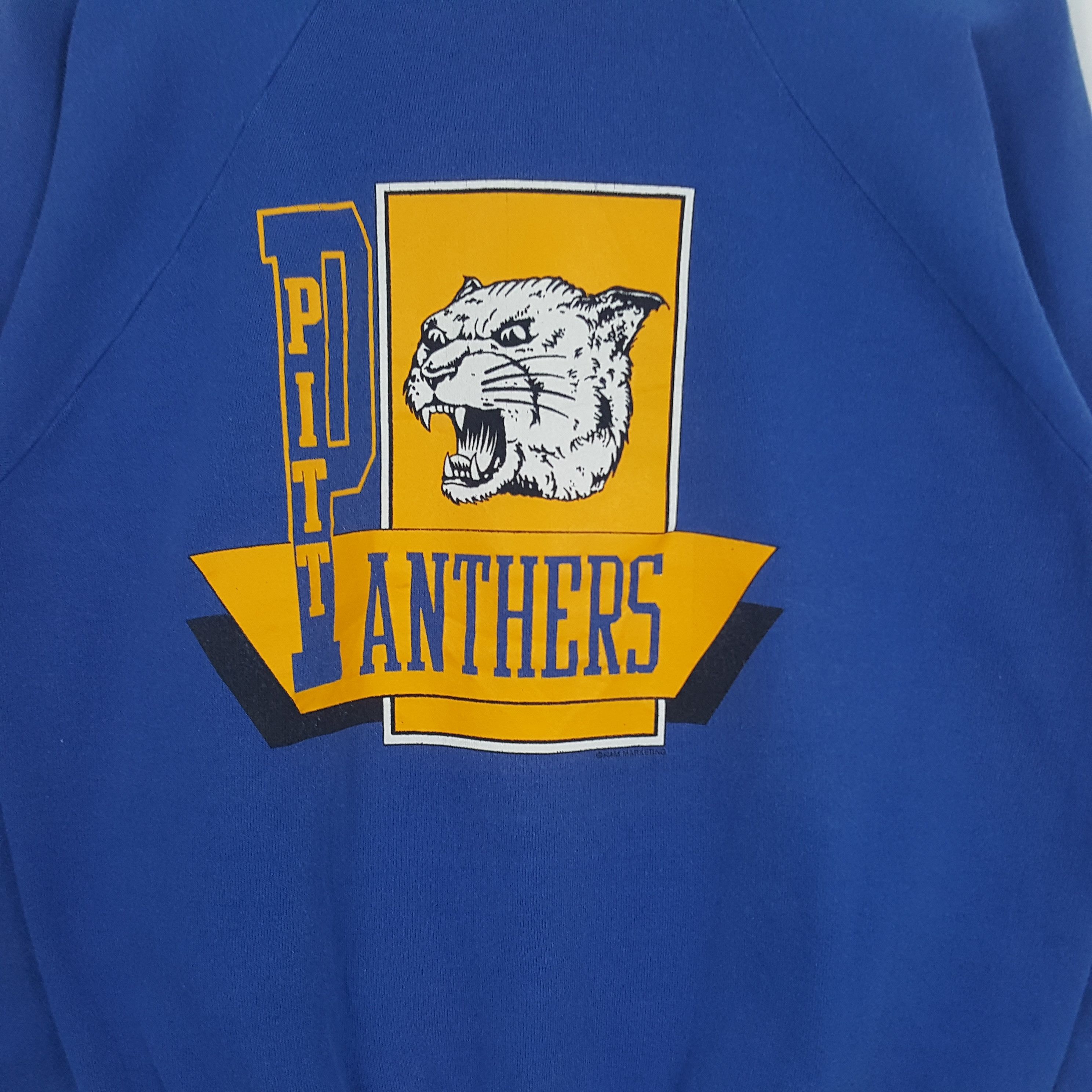 NFL × Vintage Vintage Pitt Panthers American Football Team Sweatshirt Size US M / EU 48-50 / 2 - 2 Thumbnail
