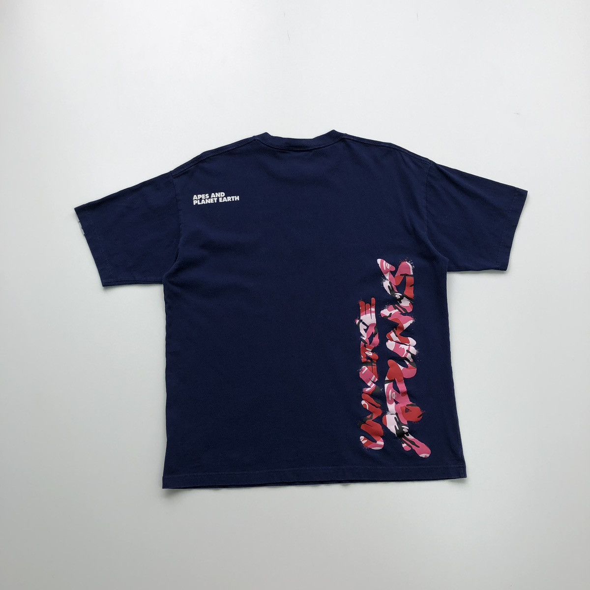 Aape Aape by Bathing Ape Universe Graffiti Printed T-Shirt Navy Size US L / EU 52-54 / 3 - 3 Thumbnail