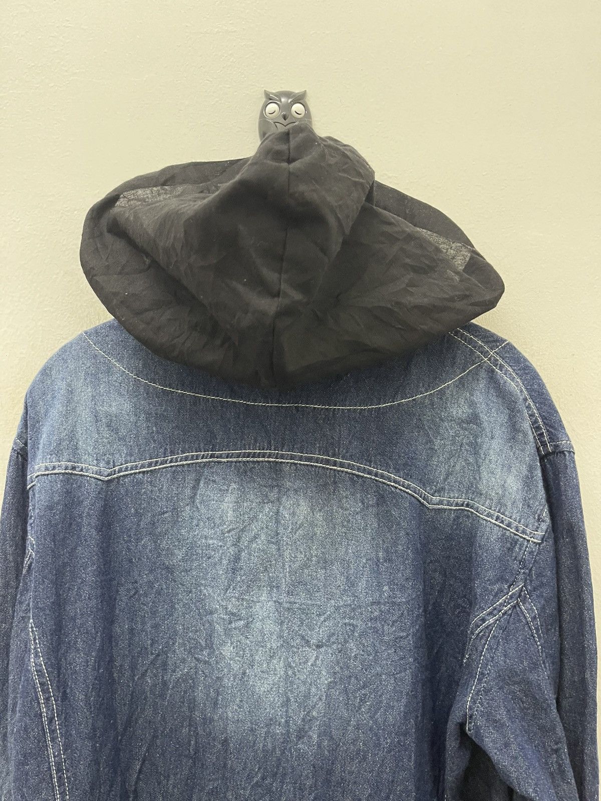 In The Attic Rare Vintage IN THE ATTIC Double Button Double Collar Hoodie Size US L / EU 52-54 / 3 - 23 Thumbnail