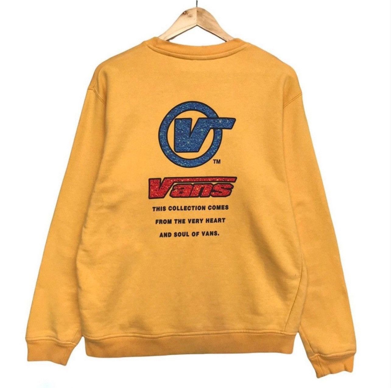 Vans × Vintage Vintage 90s Vans Big Spellout Logo Baggy Boxy Sweatshirt Size US M / EU 48-50 / 2 - 3 Thumbnail