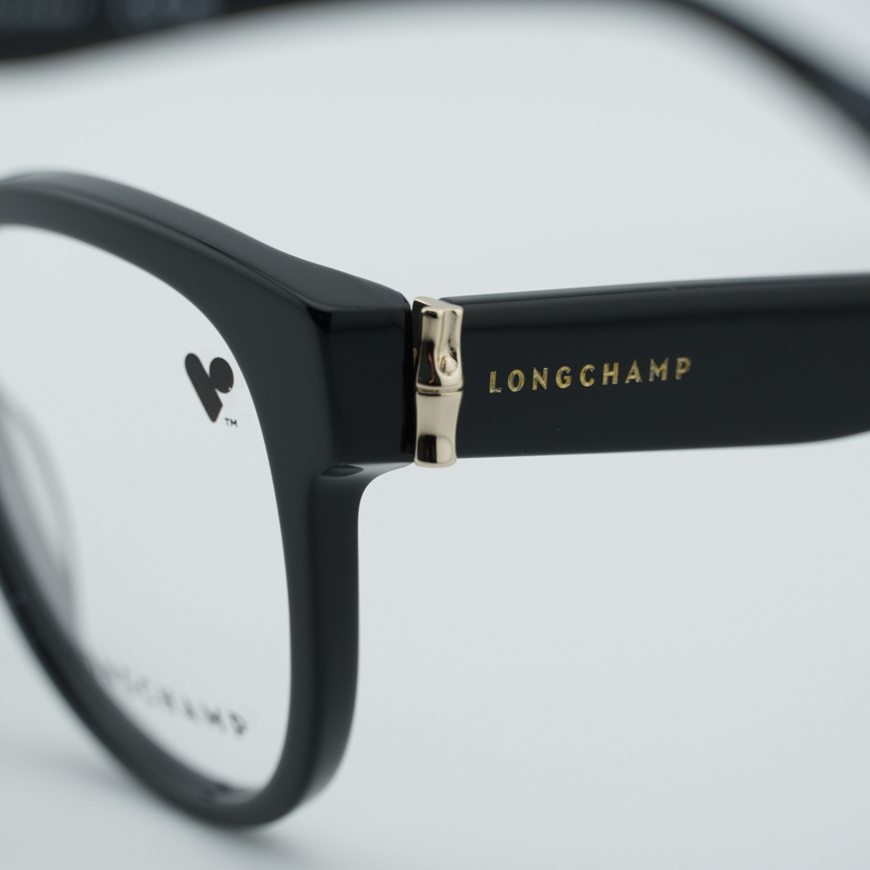 Longchamp Longchamp LO2714 001 Eyeglasses Black 52mm Square Frame Size ONE SIZE - 2 Thumbnail