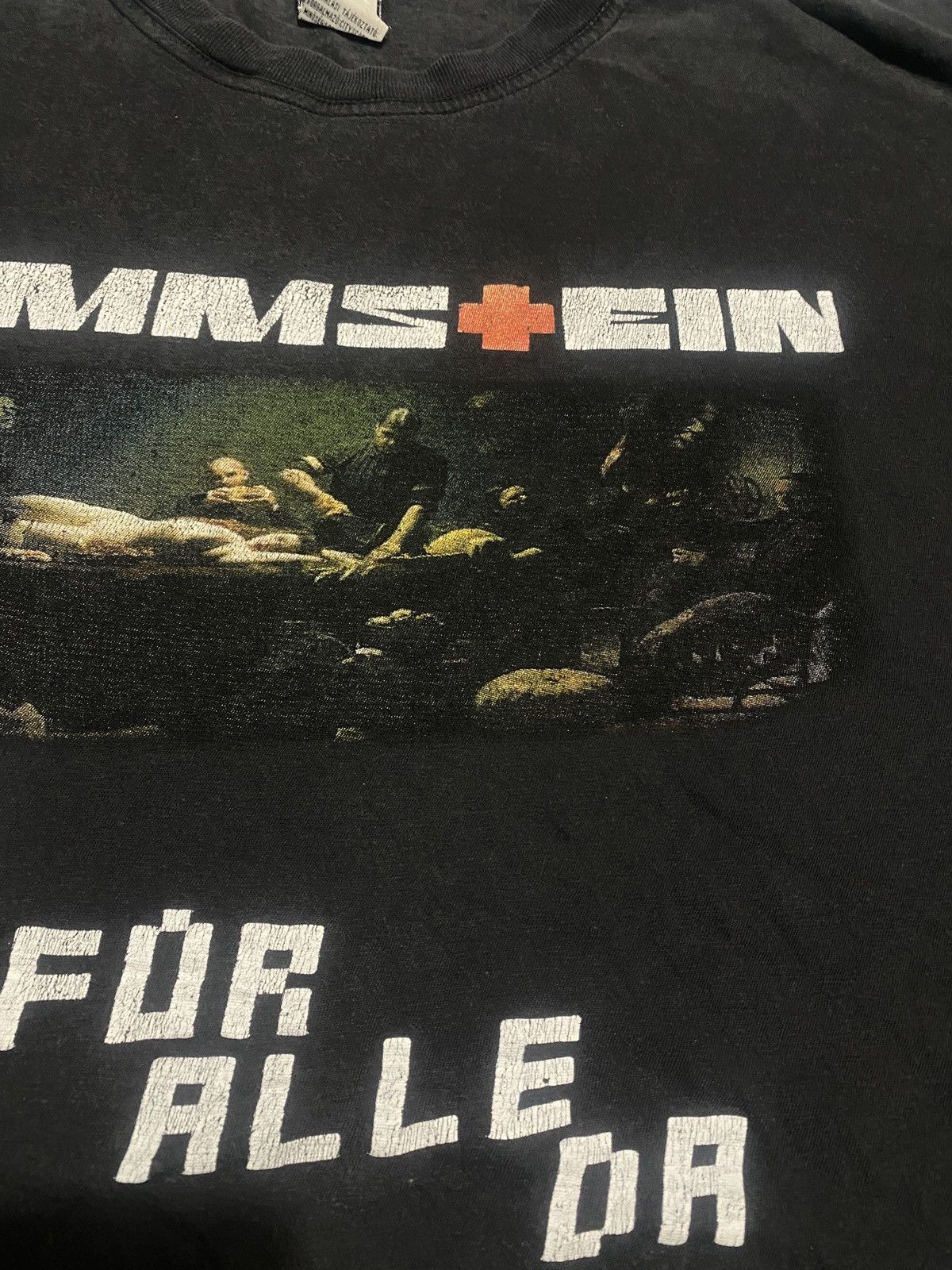 Band Tees × Vintage Vintage rammstein 00s band liebe ist fur alle da logo tee Size US L / EU 52-54 / 3 - 5 Thumbnail