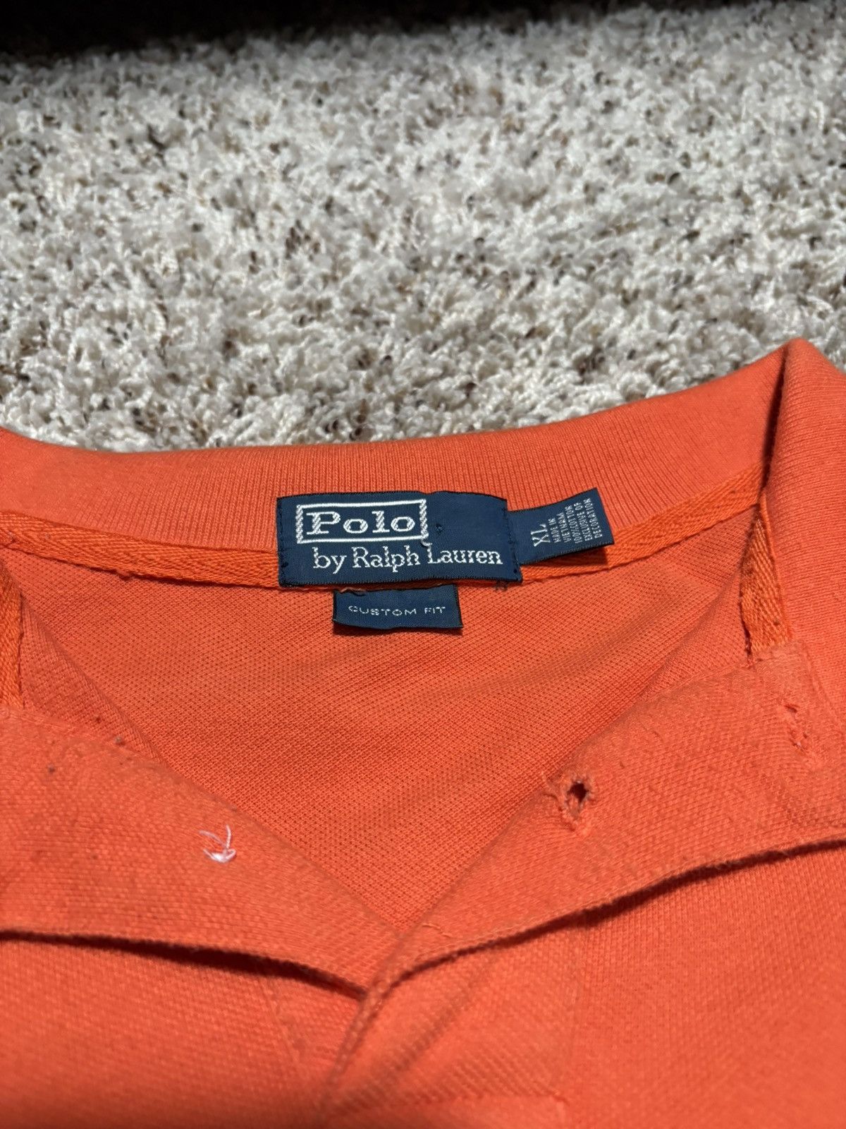 Polo Ralph Lauren Polo Ralph Lauren Blackwatch Polo Orange Tee Size US XL / EU 56 / 4 - 3 Thumbnail