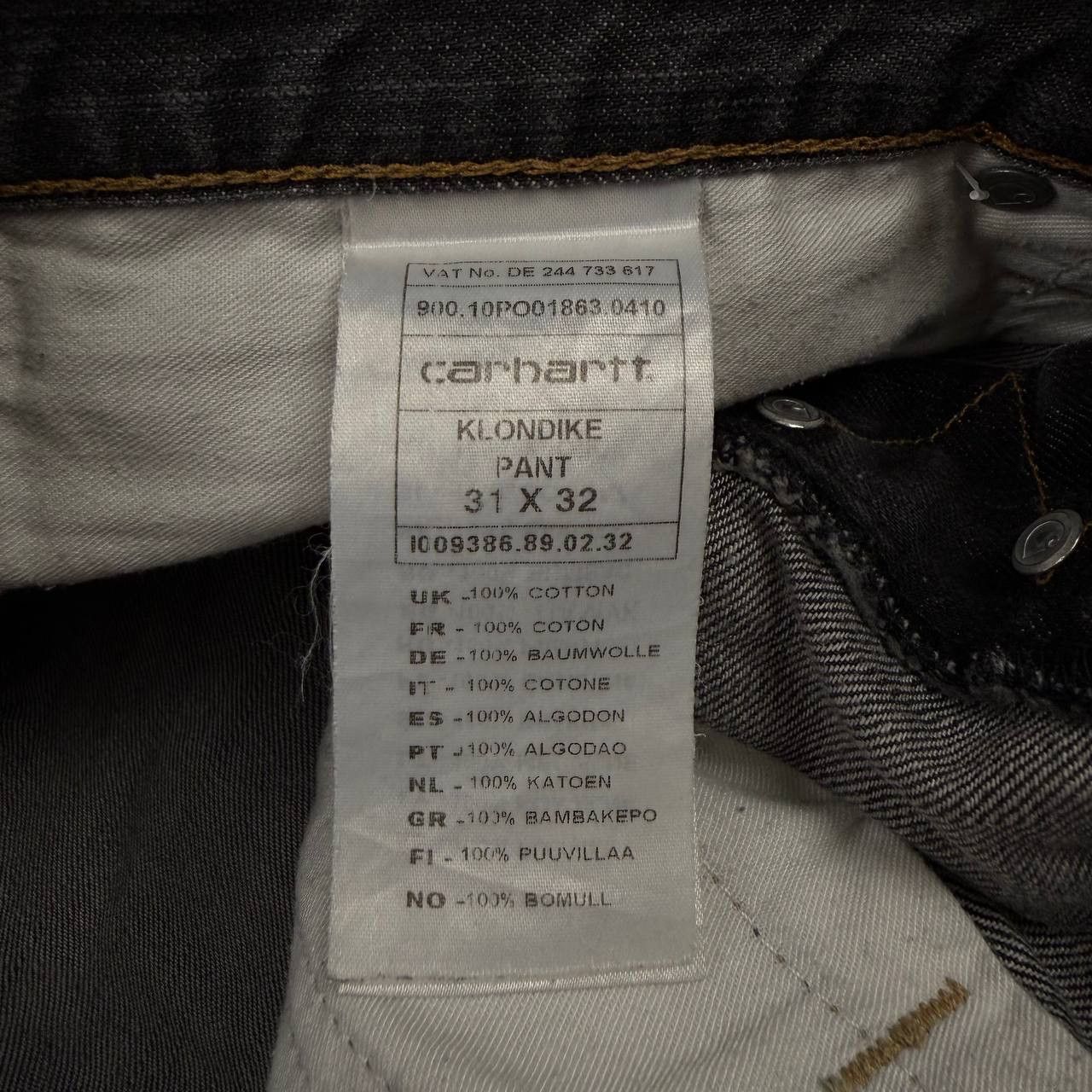 Carhartt Carhartt Klondike Vintage Grey Denim Pants Size US 32 / EU 48 - 5 Thumbnail