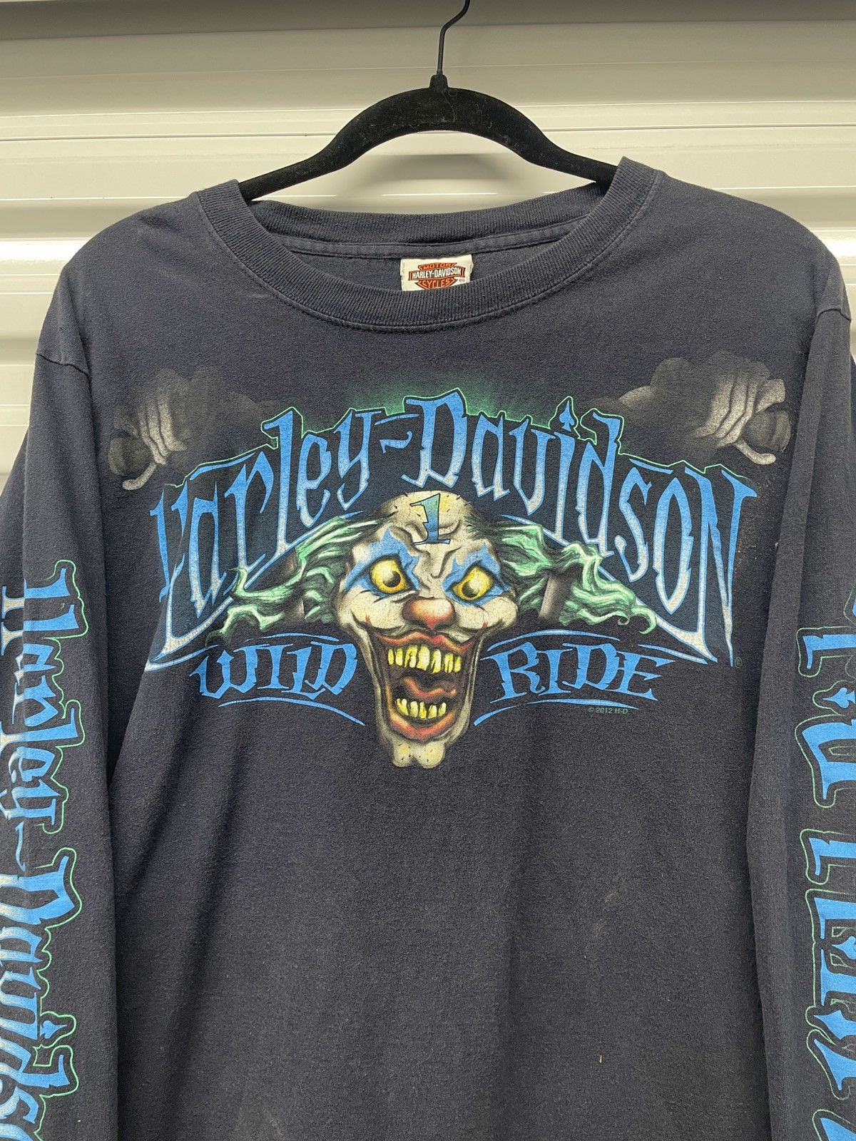 Harley Davidson Rare Vintage 00s Harley Davidson Clown Long Sleeve Size US M / EU 48-50 / 2 - 3 Thumbnail