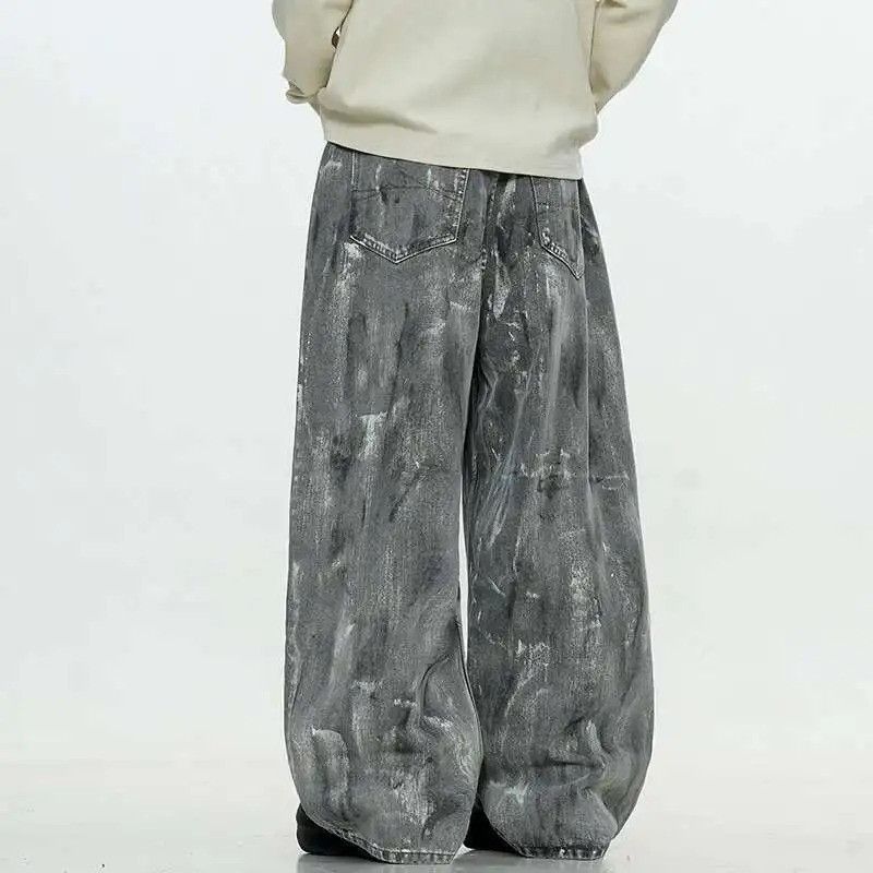 Jean Casual Painted Printed Menswear Jeans Size US 32 / EU 48 - 2 Thumbnail