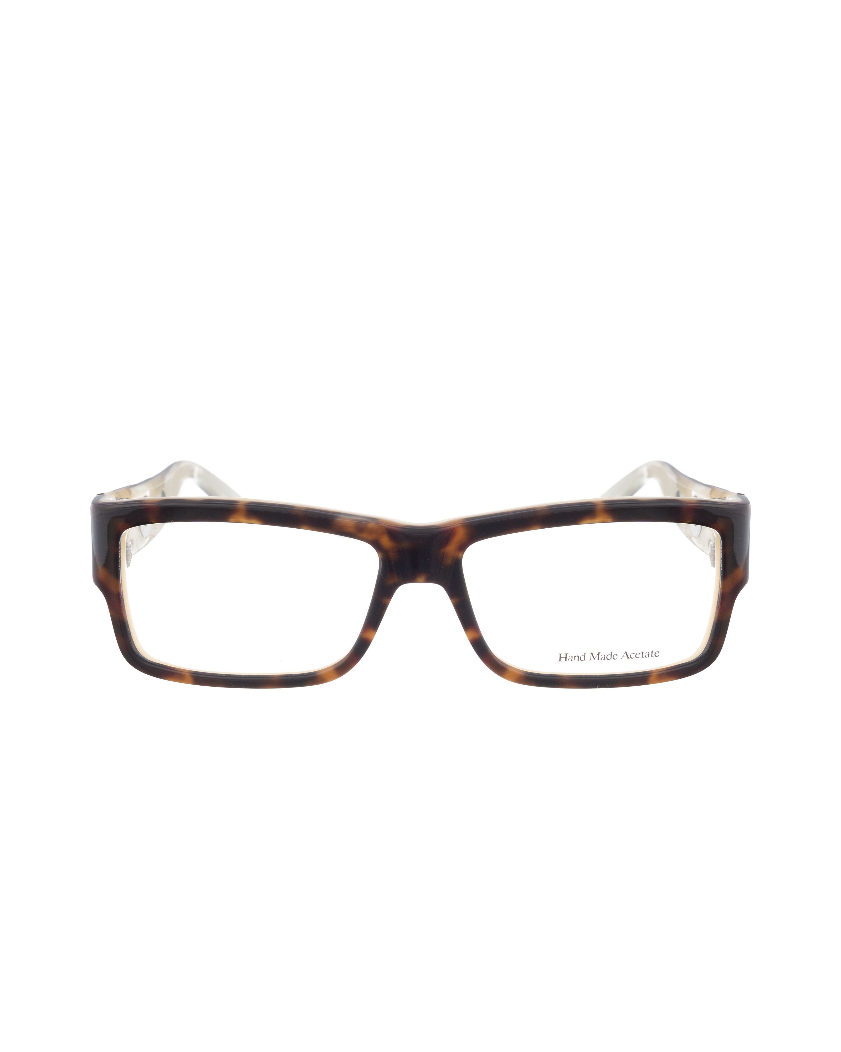 Diesel × Vintage Diesel '00s Brown & Beige Perforated Rectangular Glasses Size ONE SIZE - 2 Thumbnail