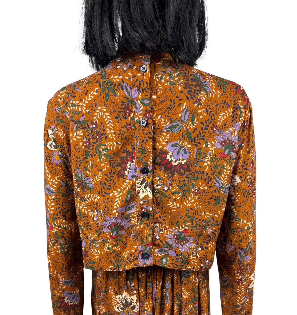 Libertine-Libertine Libertine - Libertine Floral Printed Viscose Maxi Dress XS Size XS / US 0-2 / IT 36-38 - 9 Thumbnail