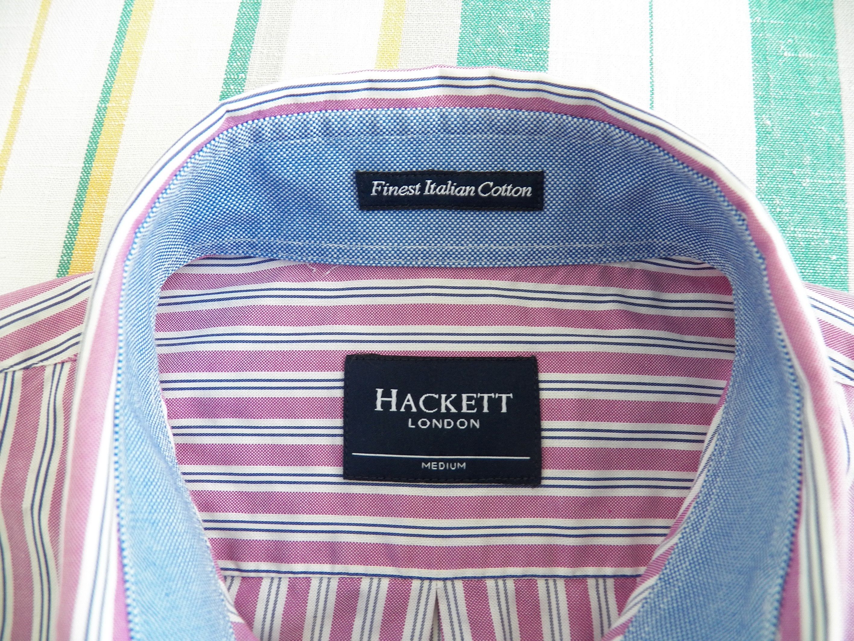 Hackett Hackett Mens Shirt Size M stripe albini italian cotton Size US M / EU 48-50 / 2 - 8 Thumbnail
