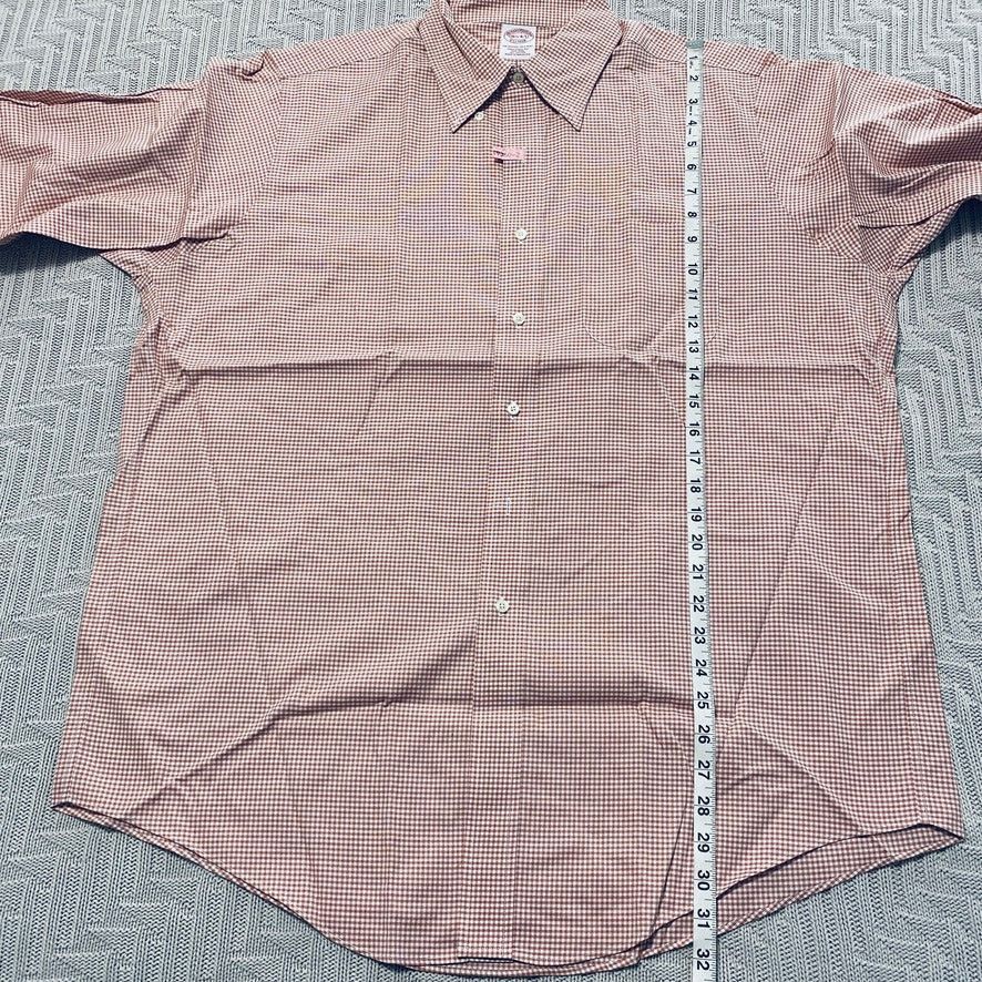 Brooks Brothers Brooks Brothers red micro plaid button down Size US L / EU 52-54 / 3 - 7 Thumbnail
