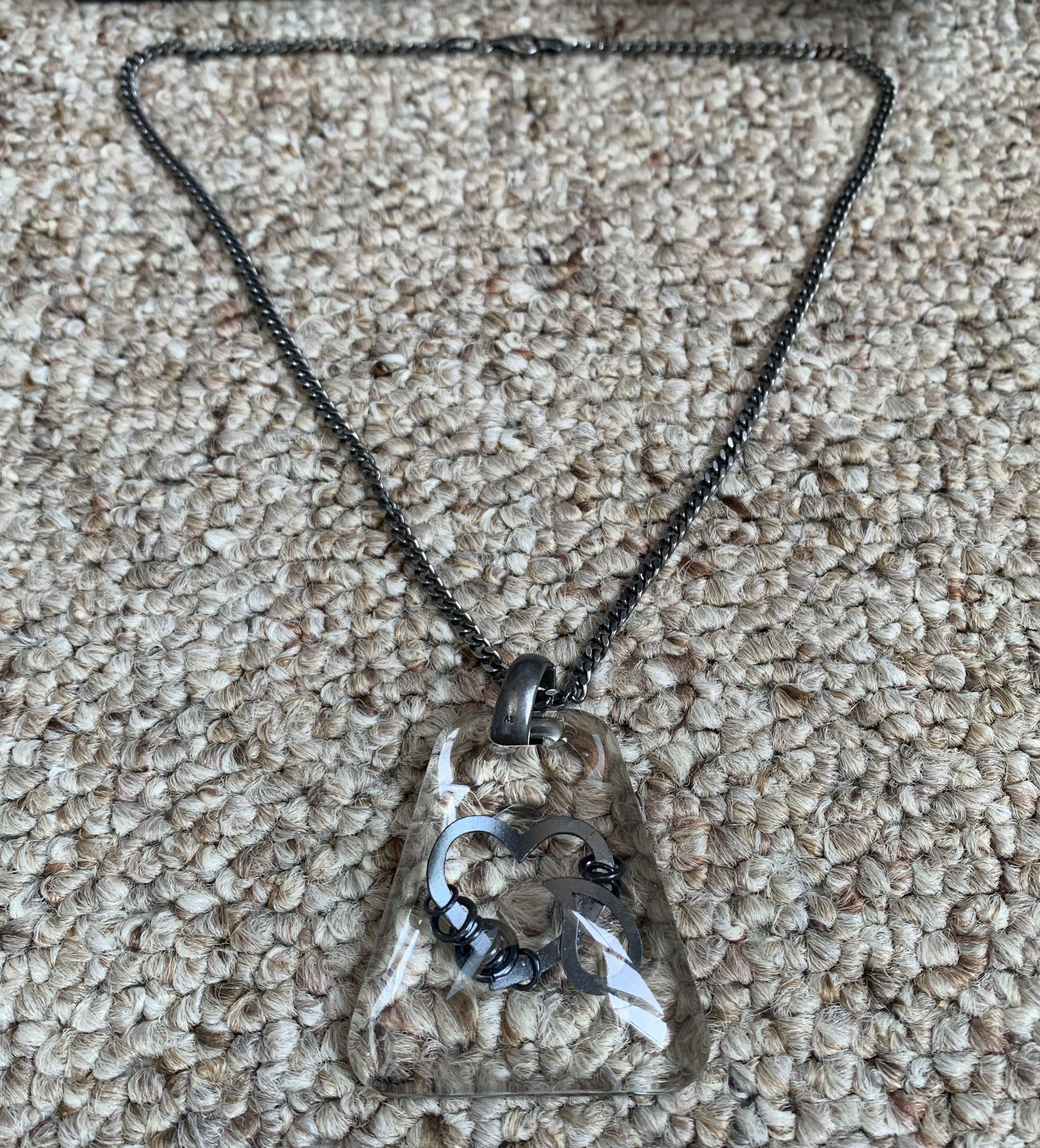 Jam Home Made × Number (N)ine FW03 Number (N)ine Crying Heart Sterling Silver Necklace Size ONE SIZE - 3 Thumbnail
