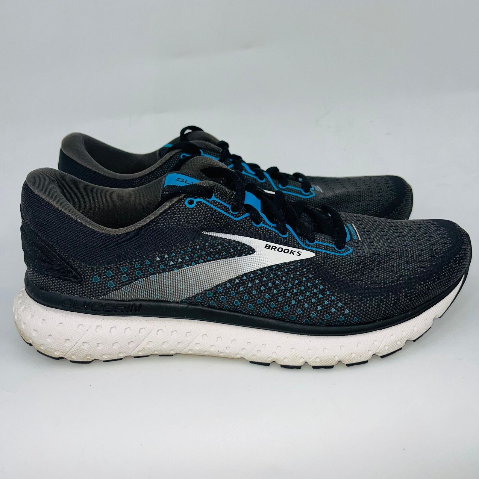Brooks BROOKS MENS GLYCERIN18 CUSHION BLACK/WHITE SHOES SIZE 8.5 2E Size US 8.5 / EU 41-42 - 1 Thumbnail