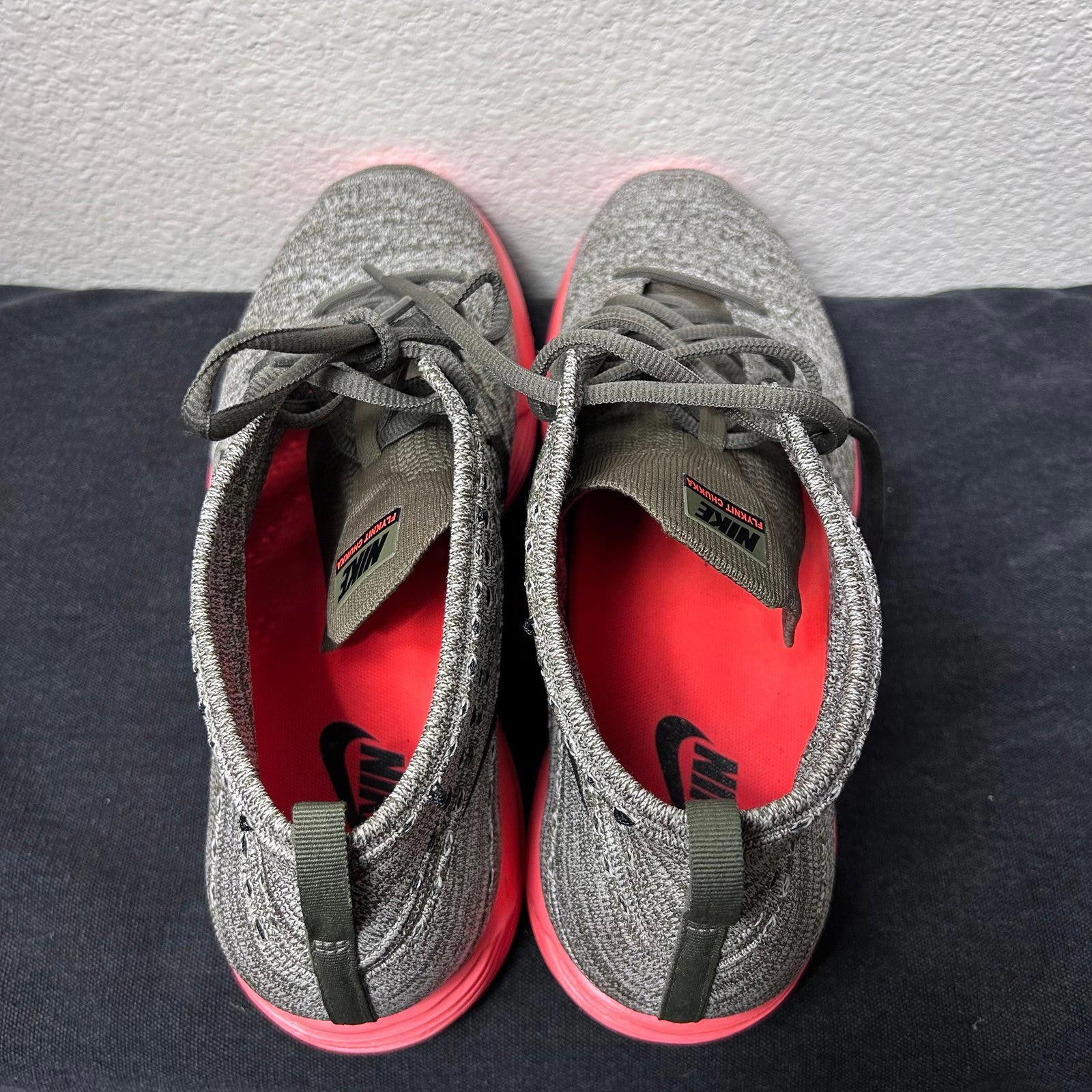 Nike Nike Lunar Flyknit Chukka (Grey / Red Sole) Size US 11.5 / EU 44-45 - 5 Thumbnail