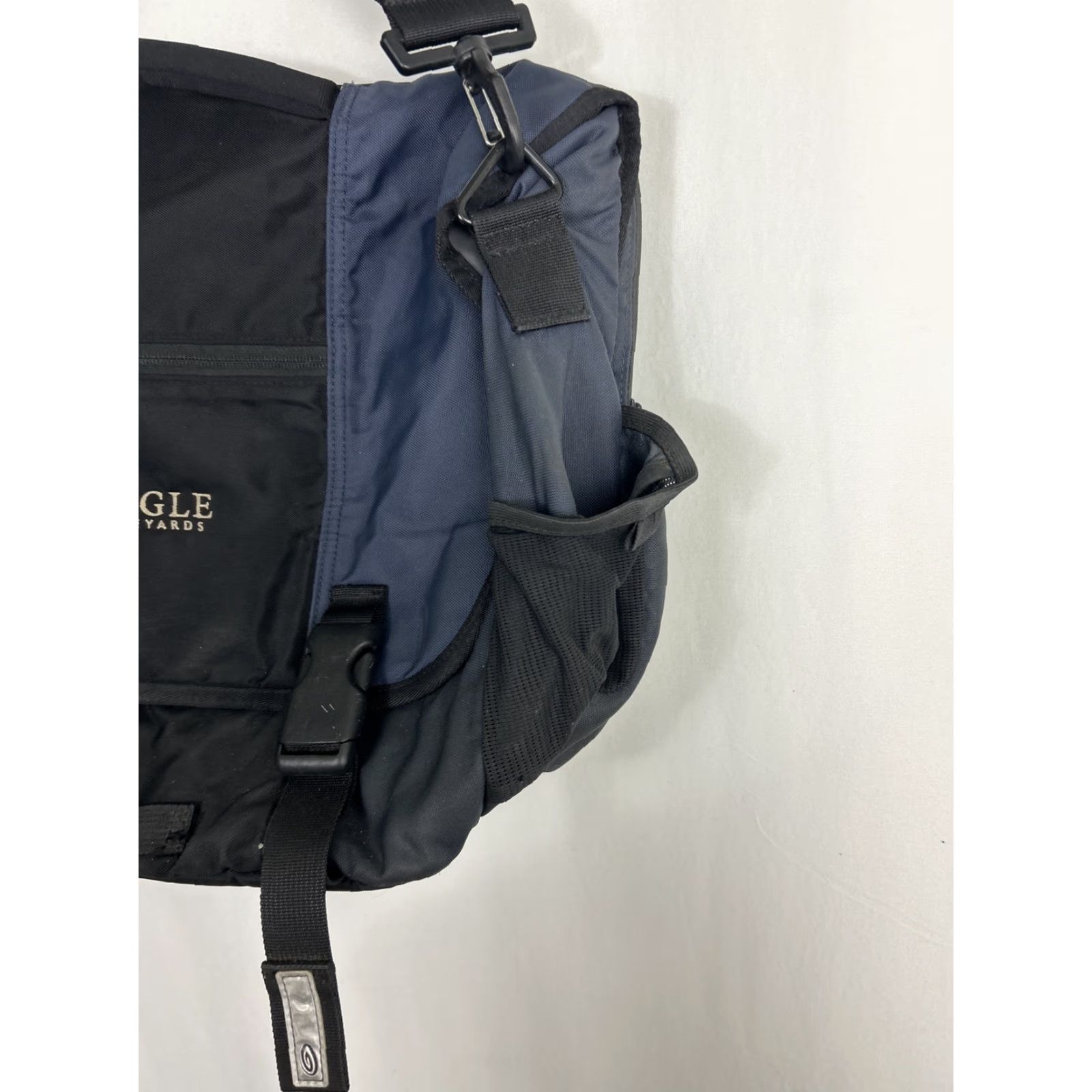 Vintage Timbuk2 Messenger Bag Black Gray Embroidered Top Handle 18x12x7 Large Men Buckle Size US L / EU 52-54 / 3 - 4 Thumbnail