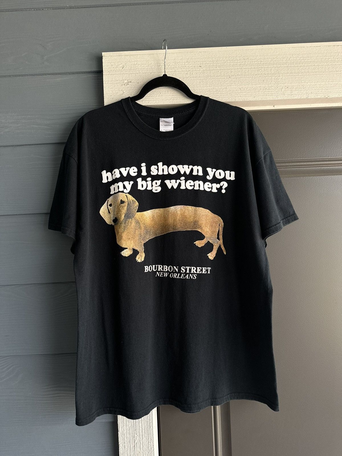 Vintage Vintage 90s Have I shown you my big wiener? Tshirt Size US XL / EU 56 / 4 - 1 Thumbnail