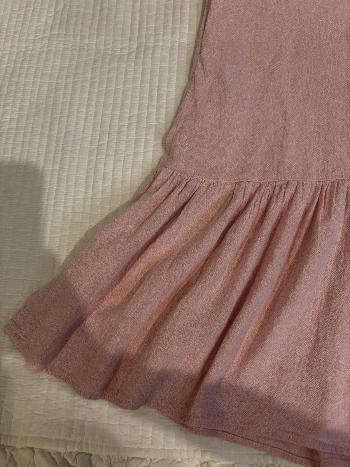 Other Pink sleeveless ruffle hem Dress.wd955 Size XS / US 0-2 / IT 36-38 - 5 Thumbnail