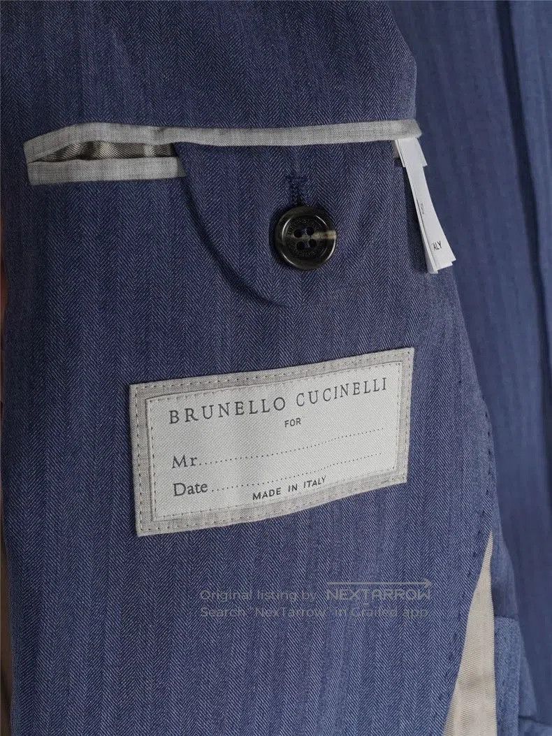 Brunello Cucinelli Brunello Cucinelli Silk Cotton Blazer. Size US L / EU 52-54 / 3 - 4 Thumbnail