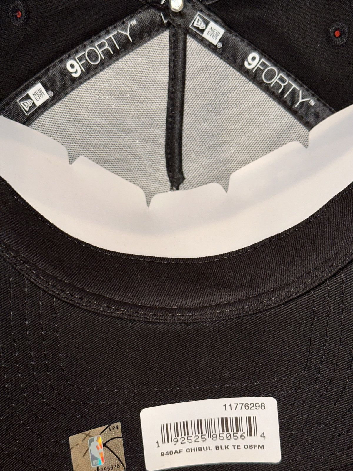 Born X Raised × NBA × New Era Chicago Bulls New Era 9FORTY Black A-Frame Adjustable Hat Size ONE SIZE - 5 Thumbnail