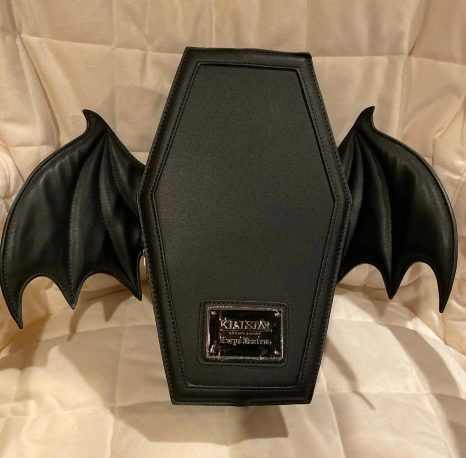 Killstar Killstar Sickly Sweet Black Bat Wings Coffin Backpack Size ONE SIZE - 5 Thumbnail
