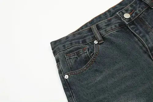 VIBE Design Hip Hop Baggy Washed Retro Loose Jeans y2k Size US 35 - 4 Thumbnail