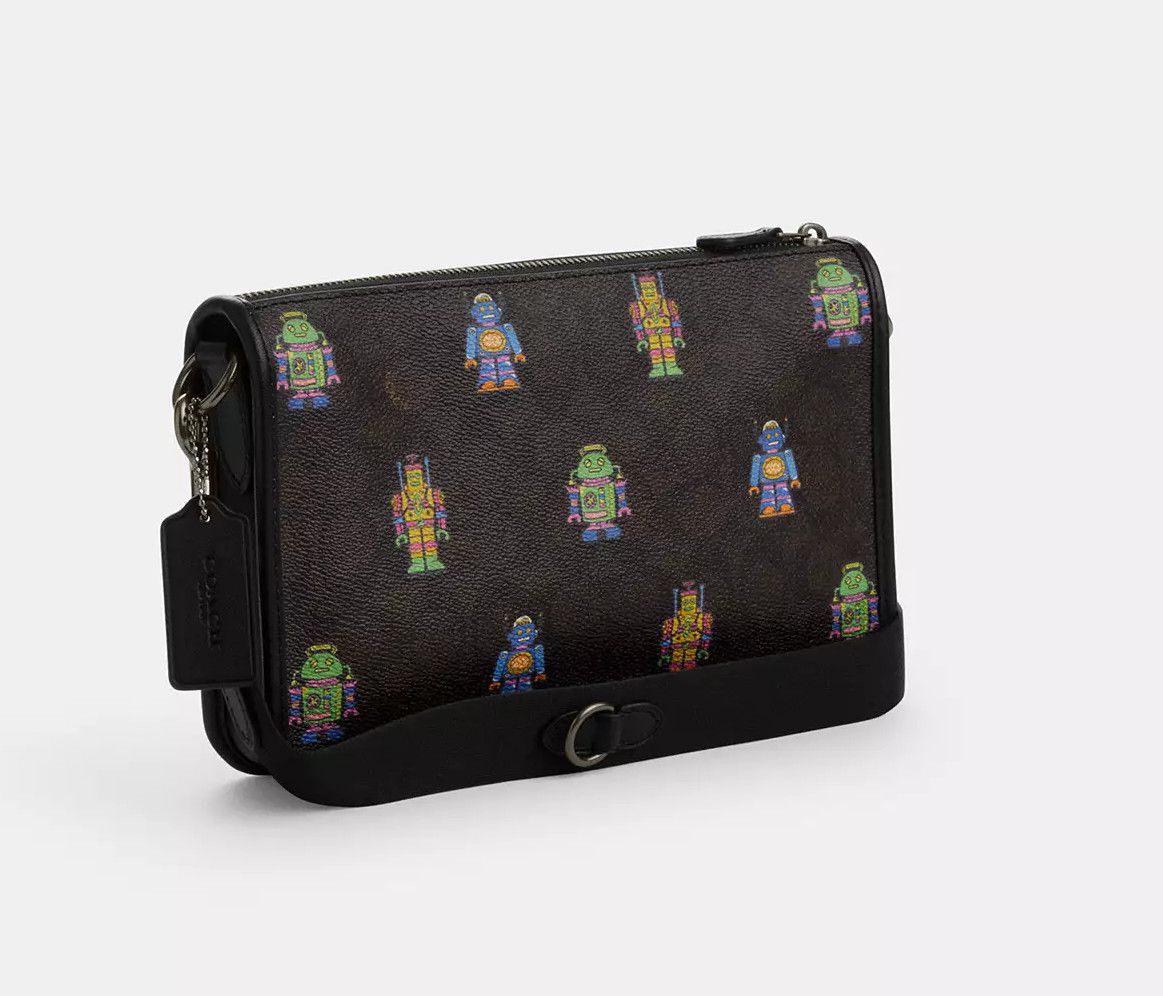 Coach Cosmic Coach Heritage Convertible Crossbody With Robot CW341 Size ONE SIZE - 8 Thumbnail